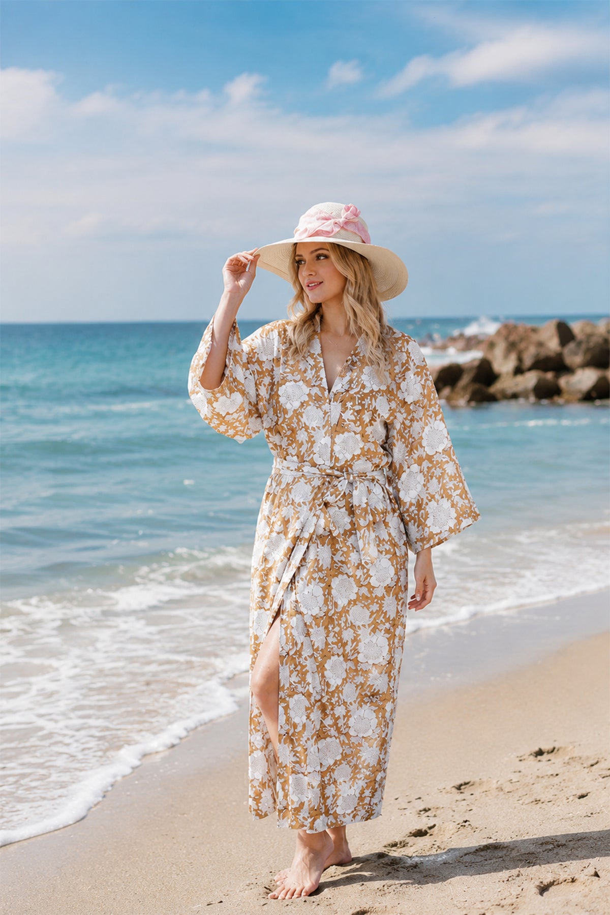 Nature wood Kimono