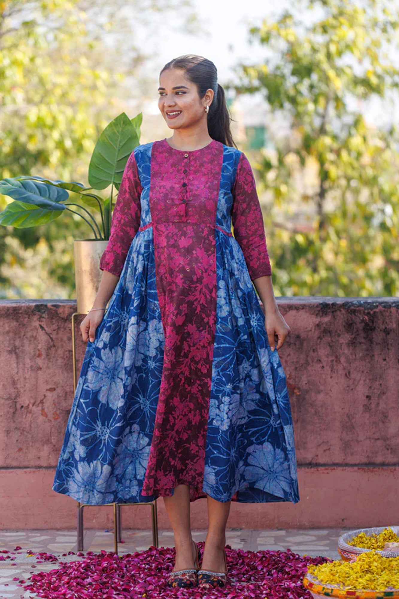 Maati Indigo Pocket Dress