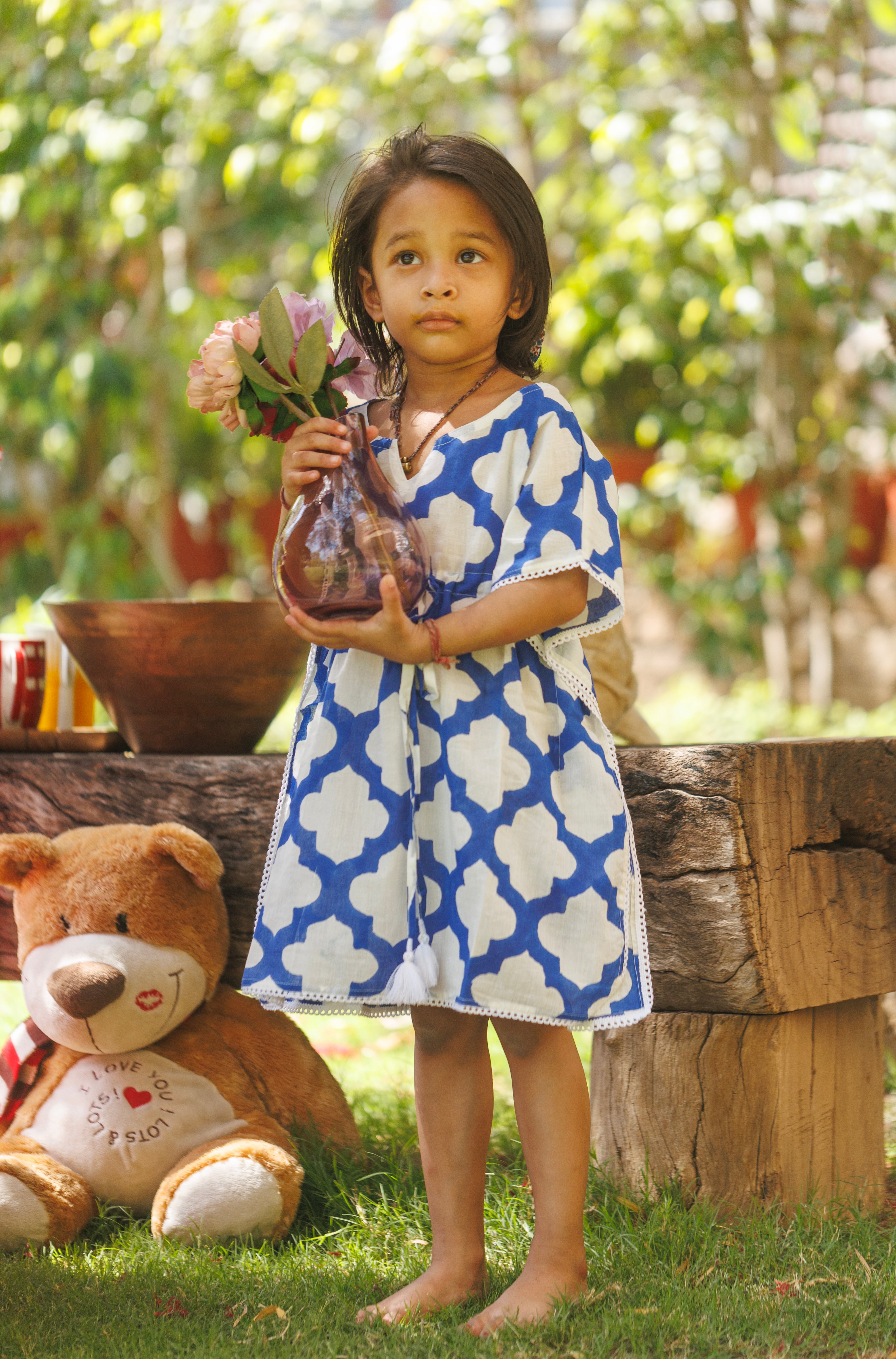 Kaftan Girl Mehrab Blue