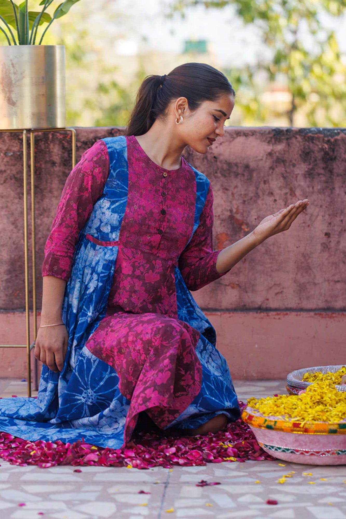 Maati Indigo Pocket Dress