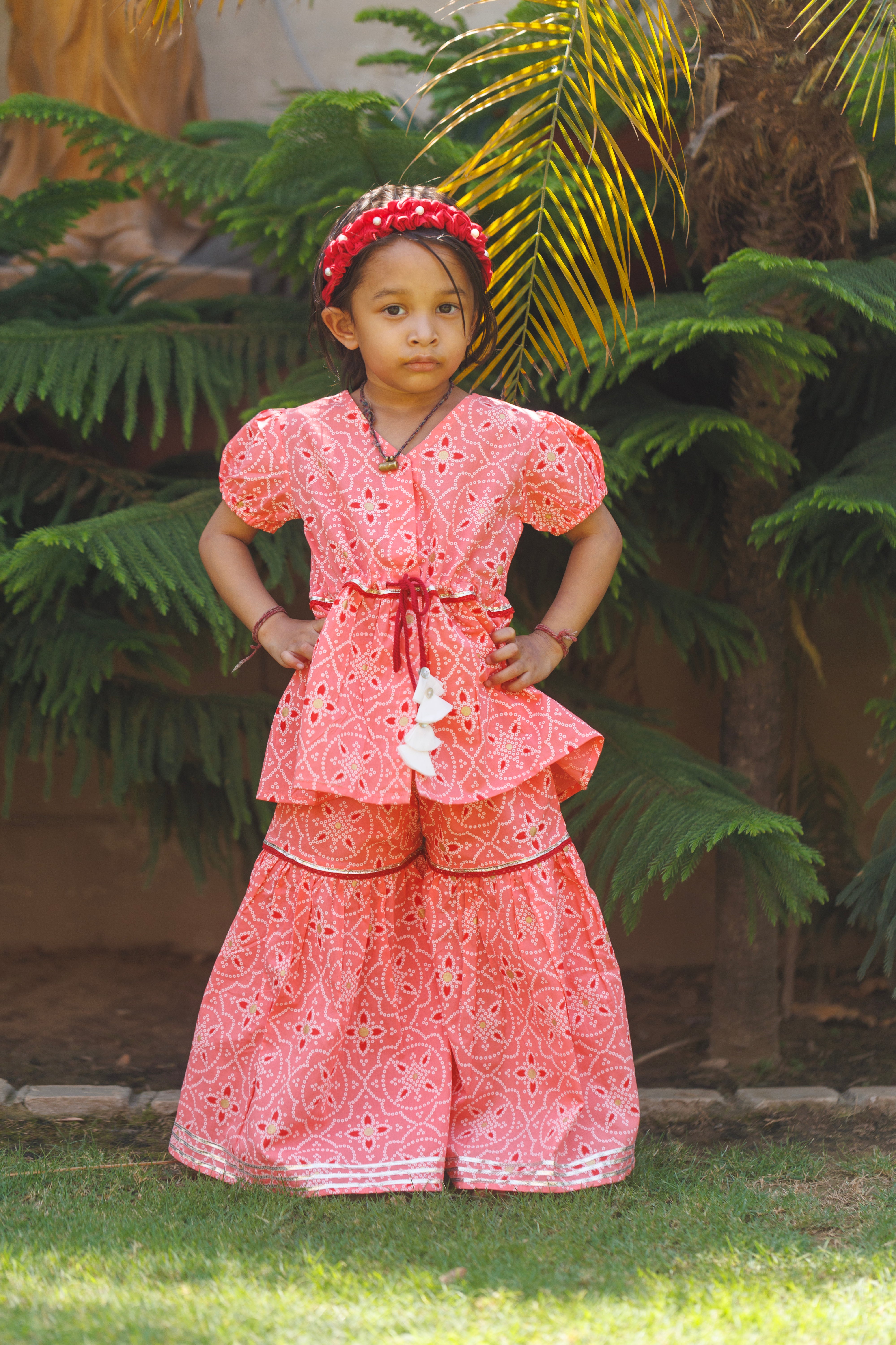 Bandhej Gulaal Sharara Set