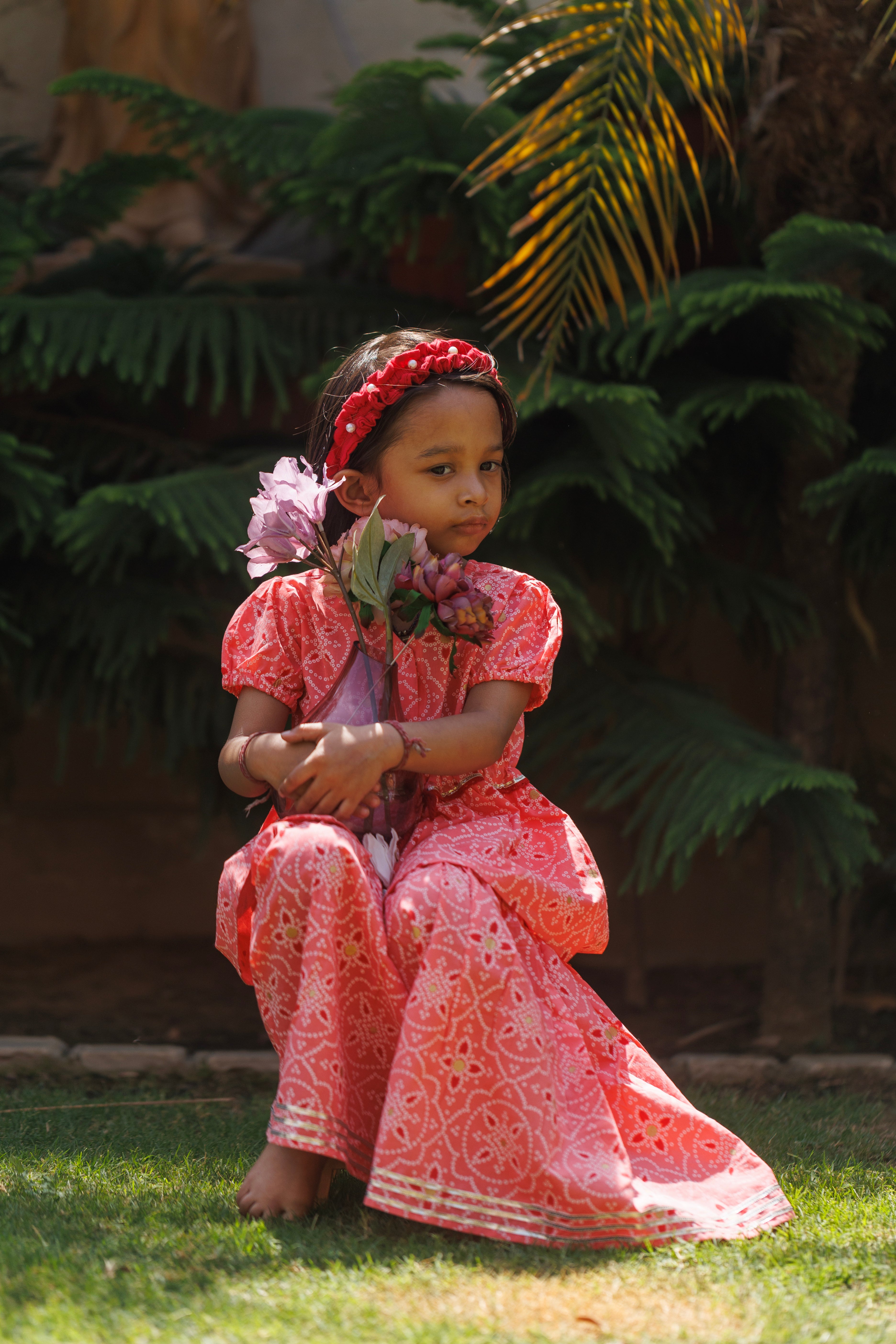 Bandhej Gulaal Sharara Set