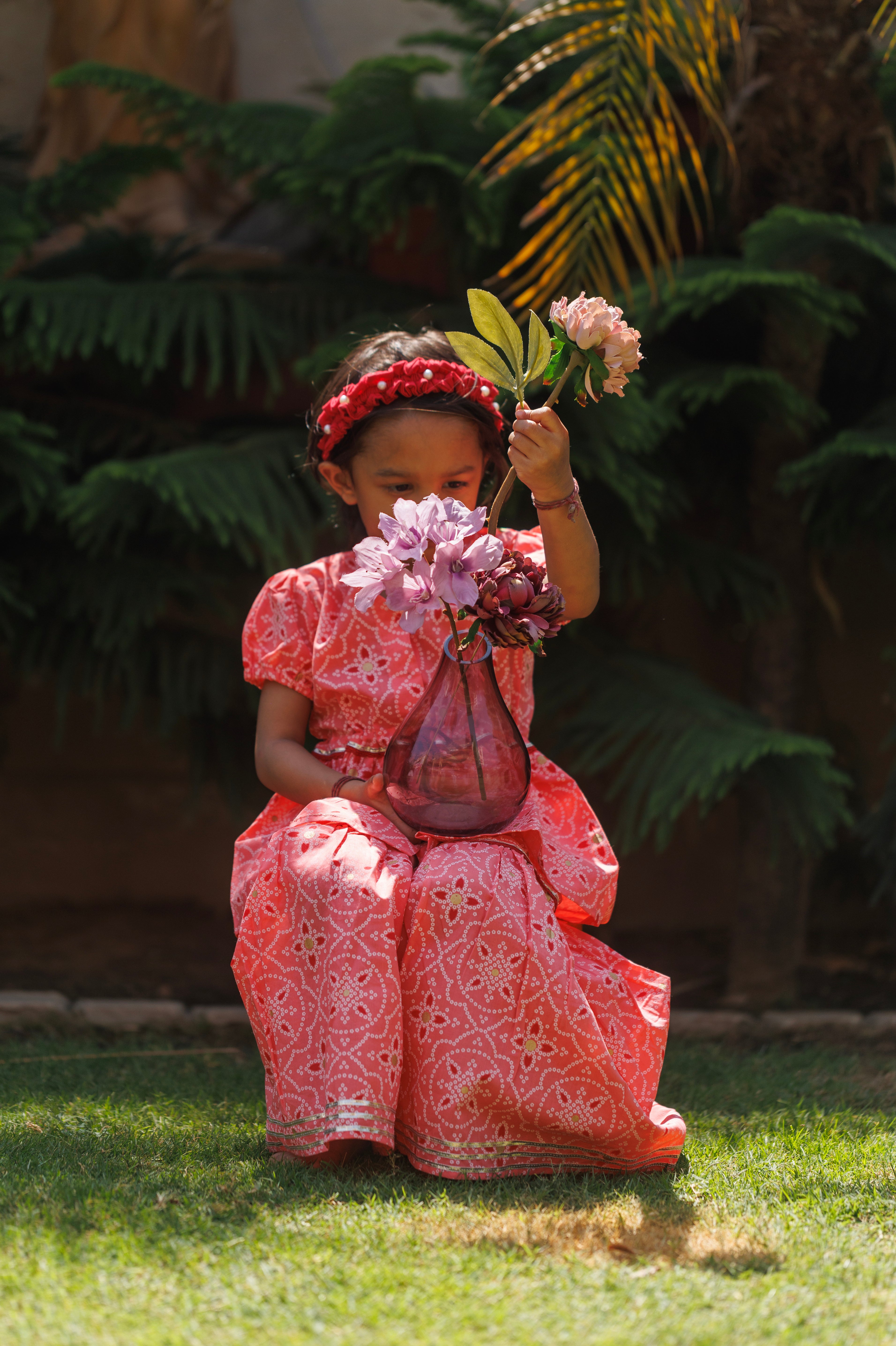 Bandhej Gulaal Sharara Set