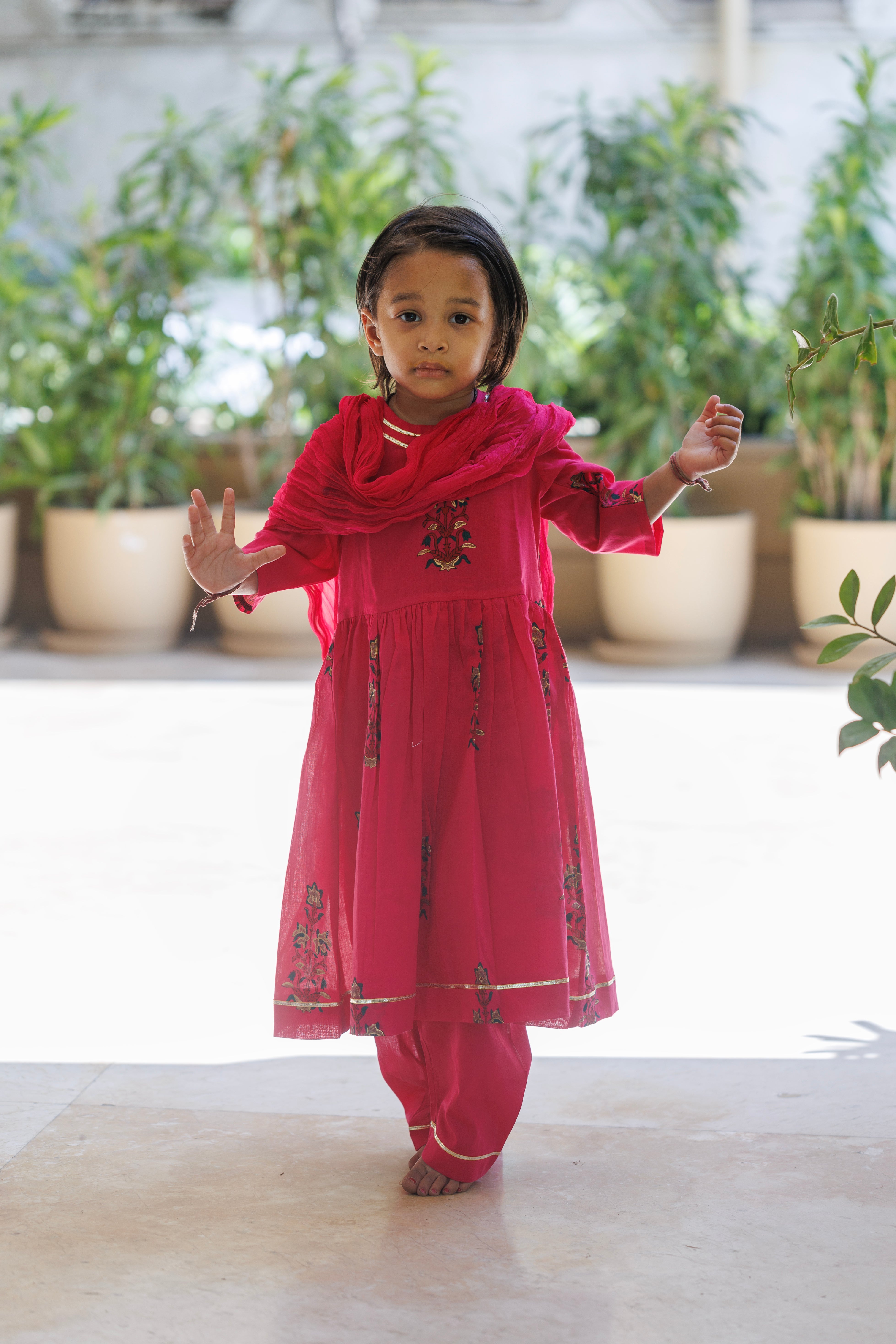 Utsav Pink Anarkali Kurta Set