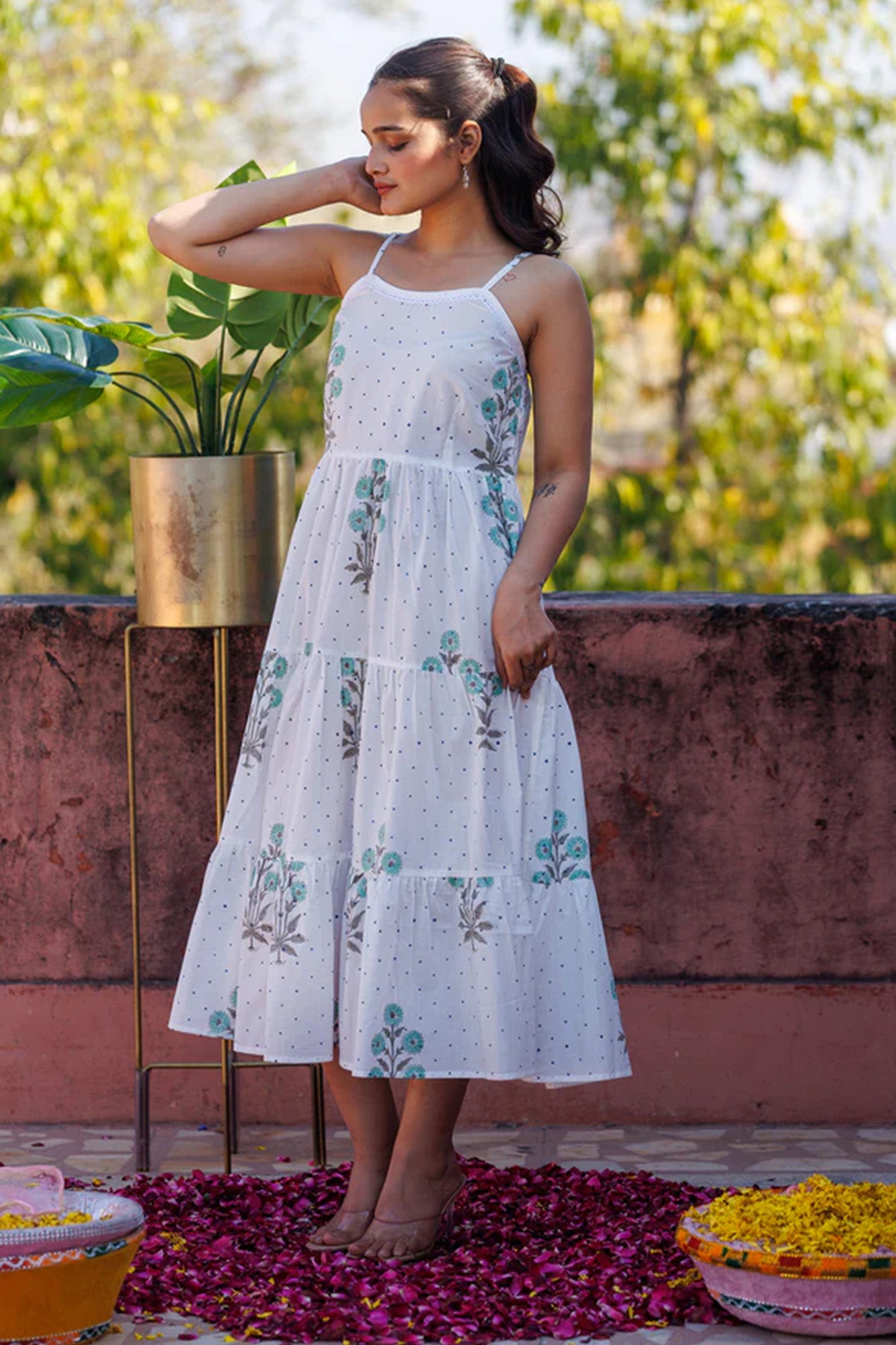 Gardenia Strep Dress