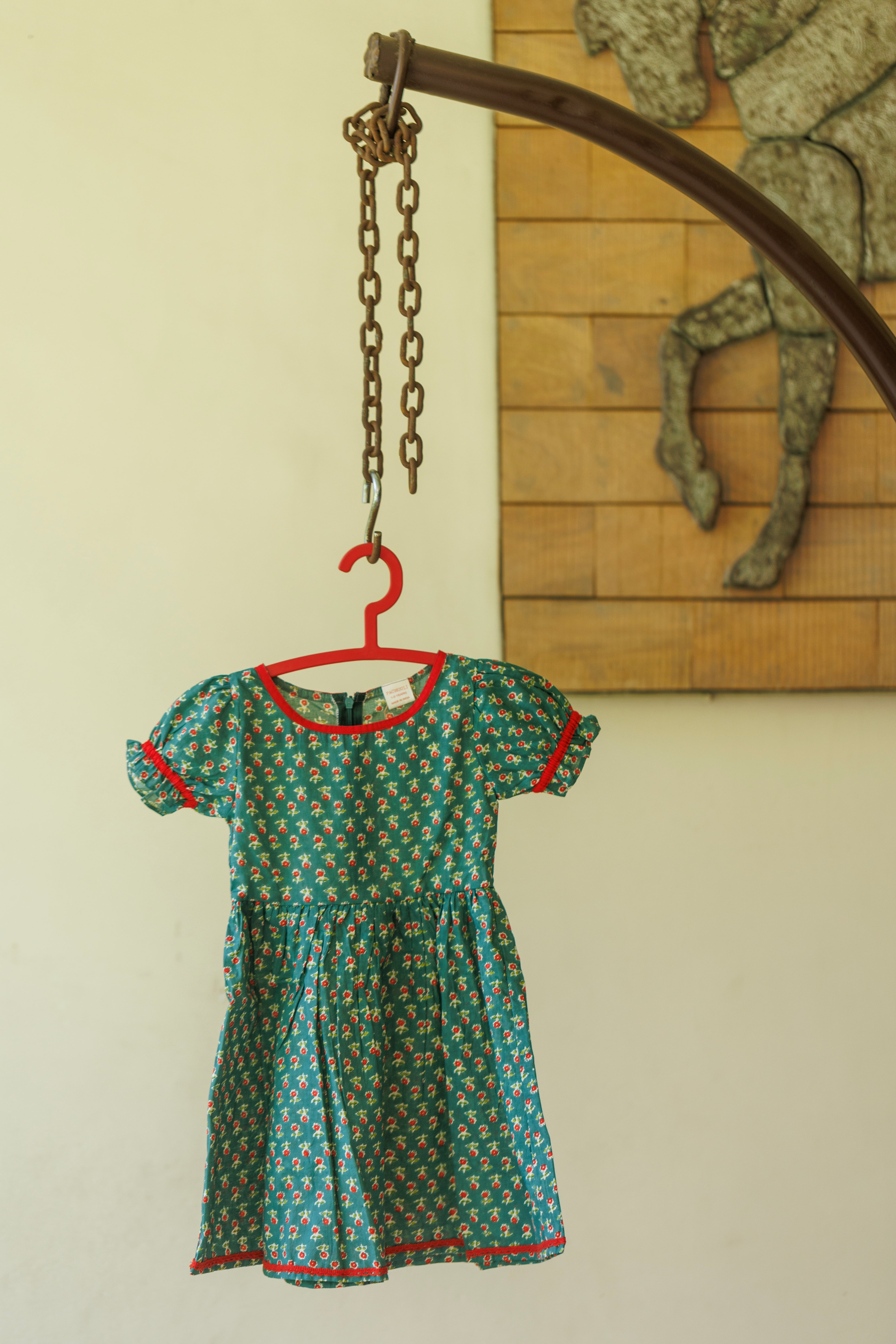 Tinny Flower Green Frock
