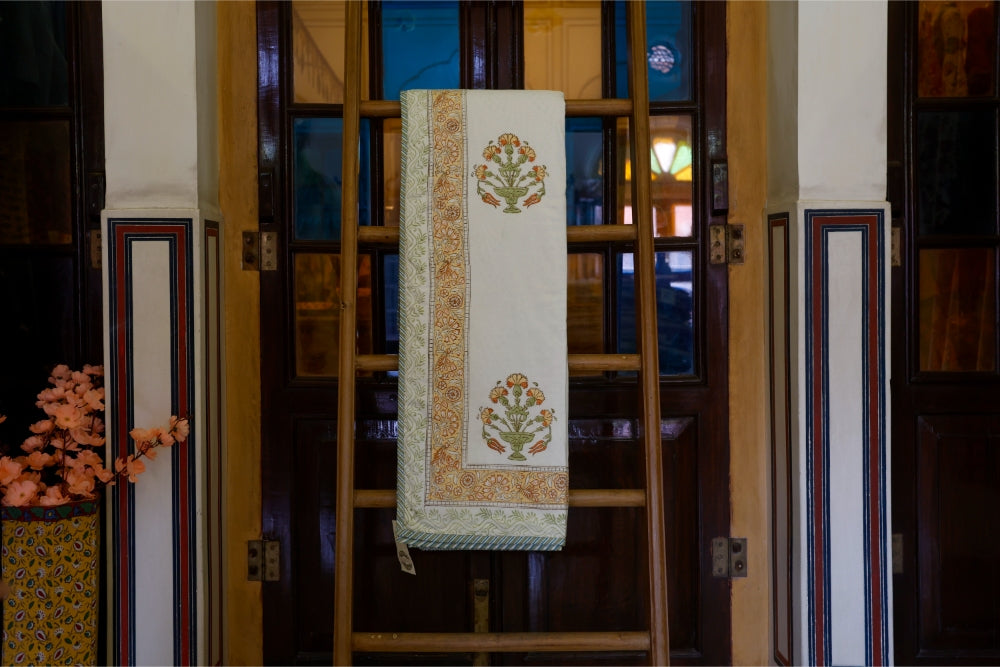 Dohar Falalin Block Printed Marigold