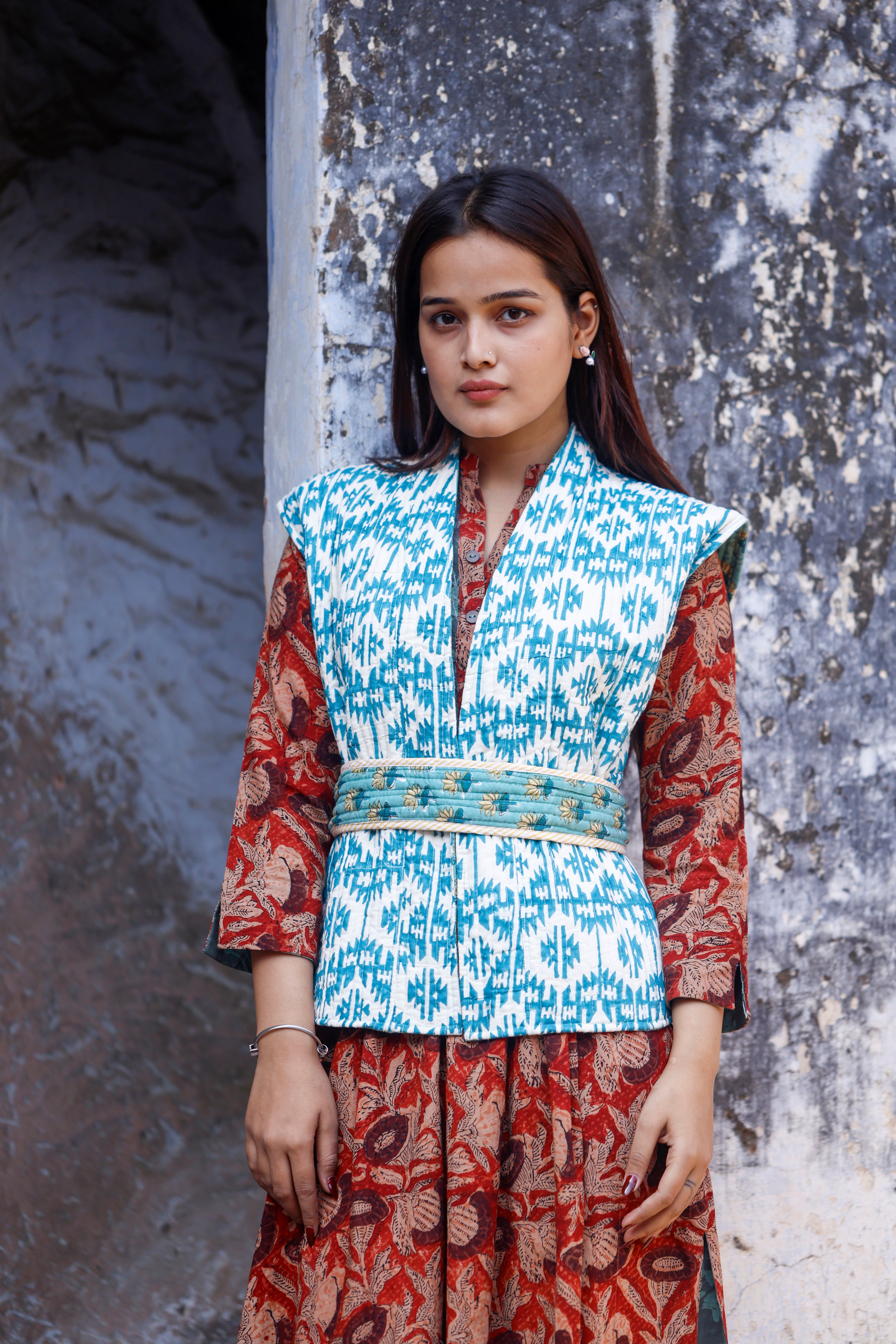 Block Printed Reversible Jacket