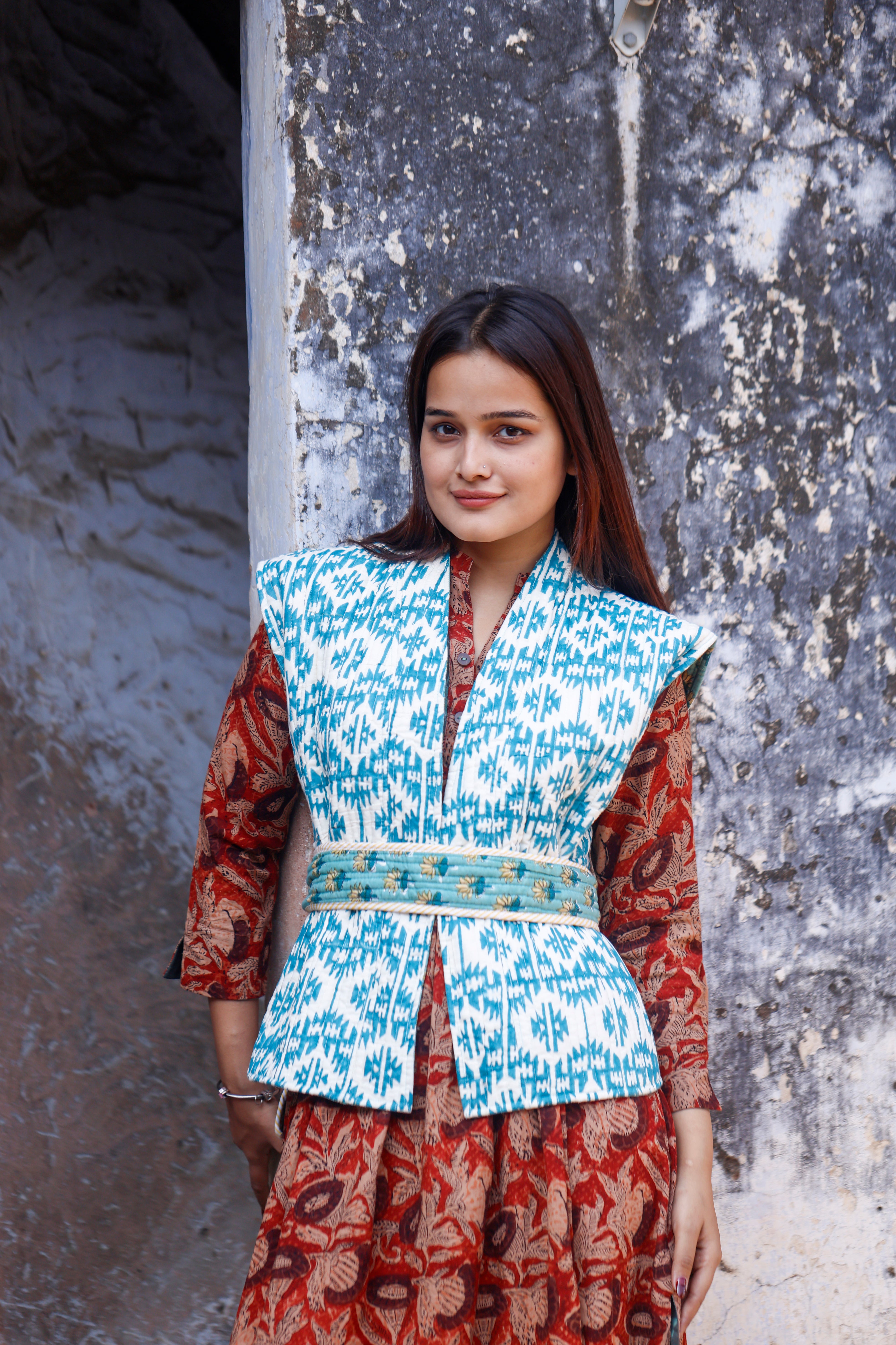 Block Printed Reversible Jacket