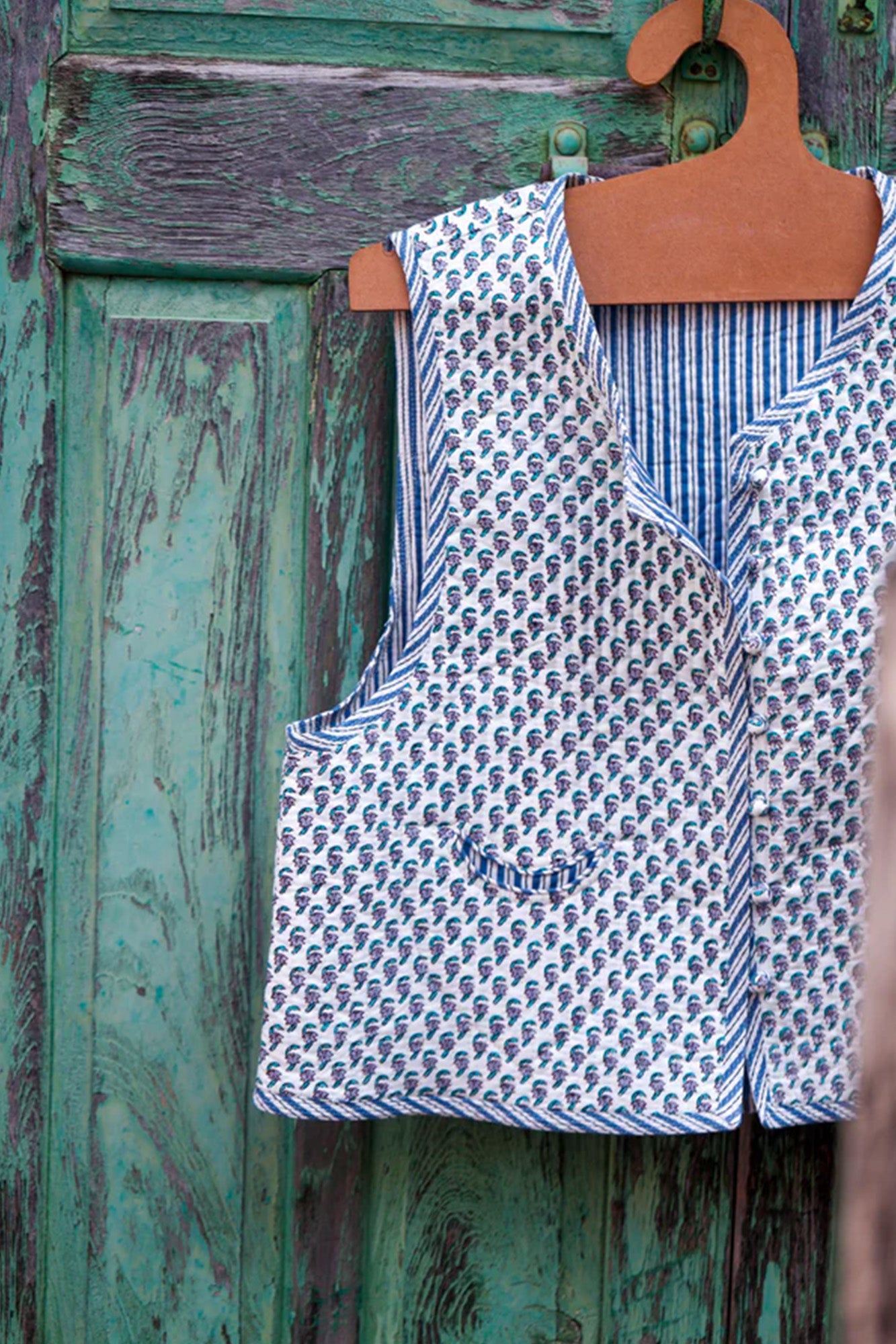 Block Buti Grey Quilted Vest