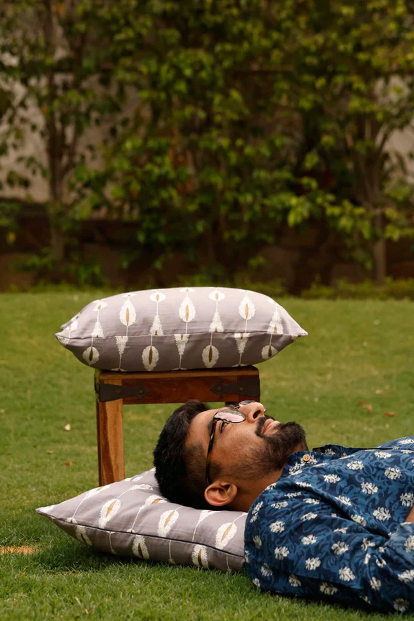 Cushion Cover Gold Printed