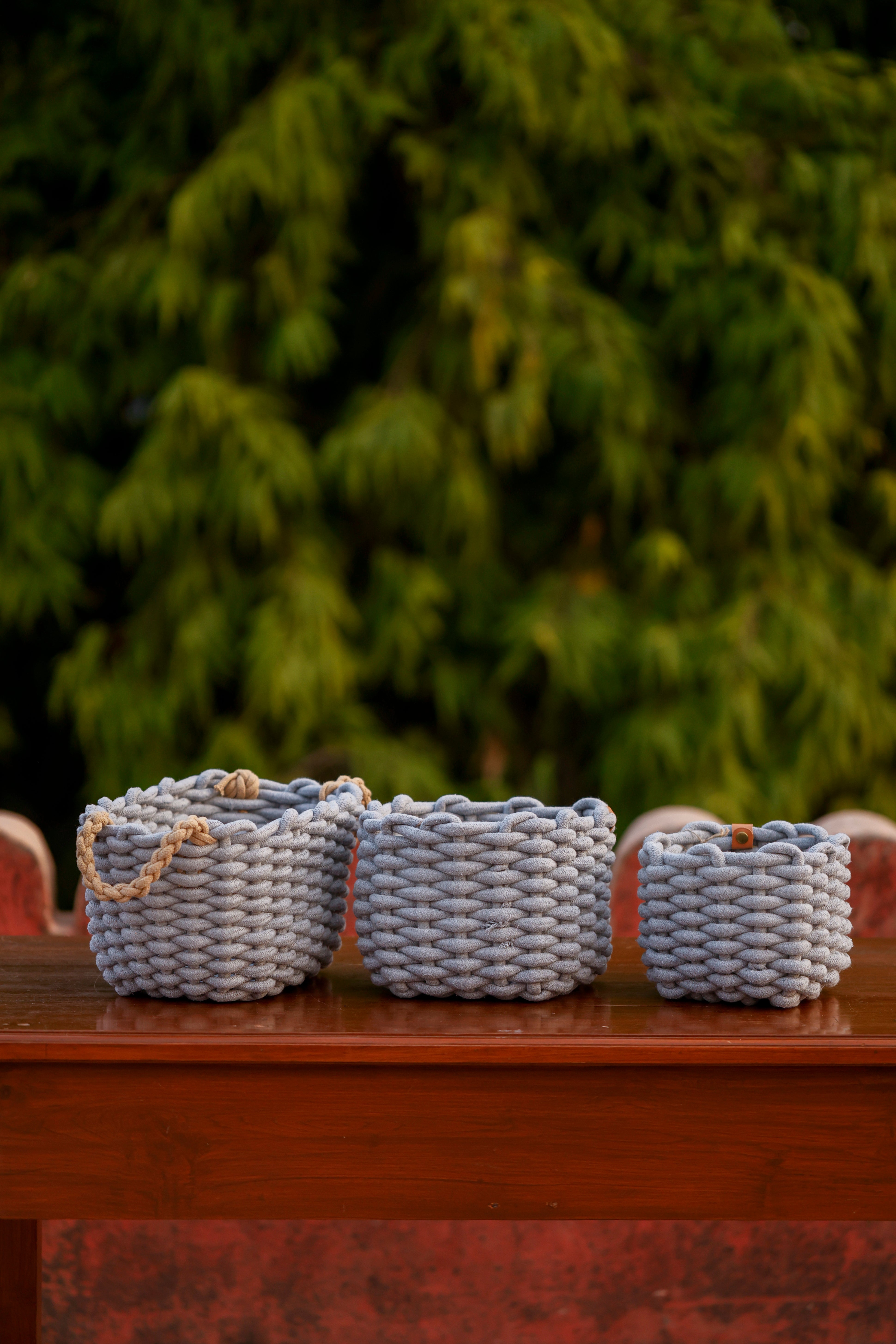 Basket Handmade Matt Weave