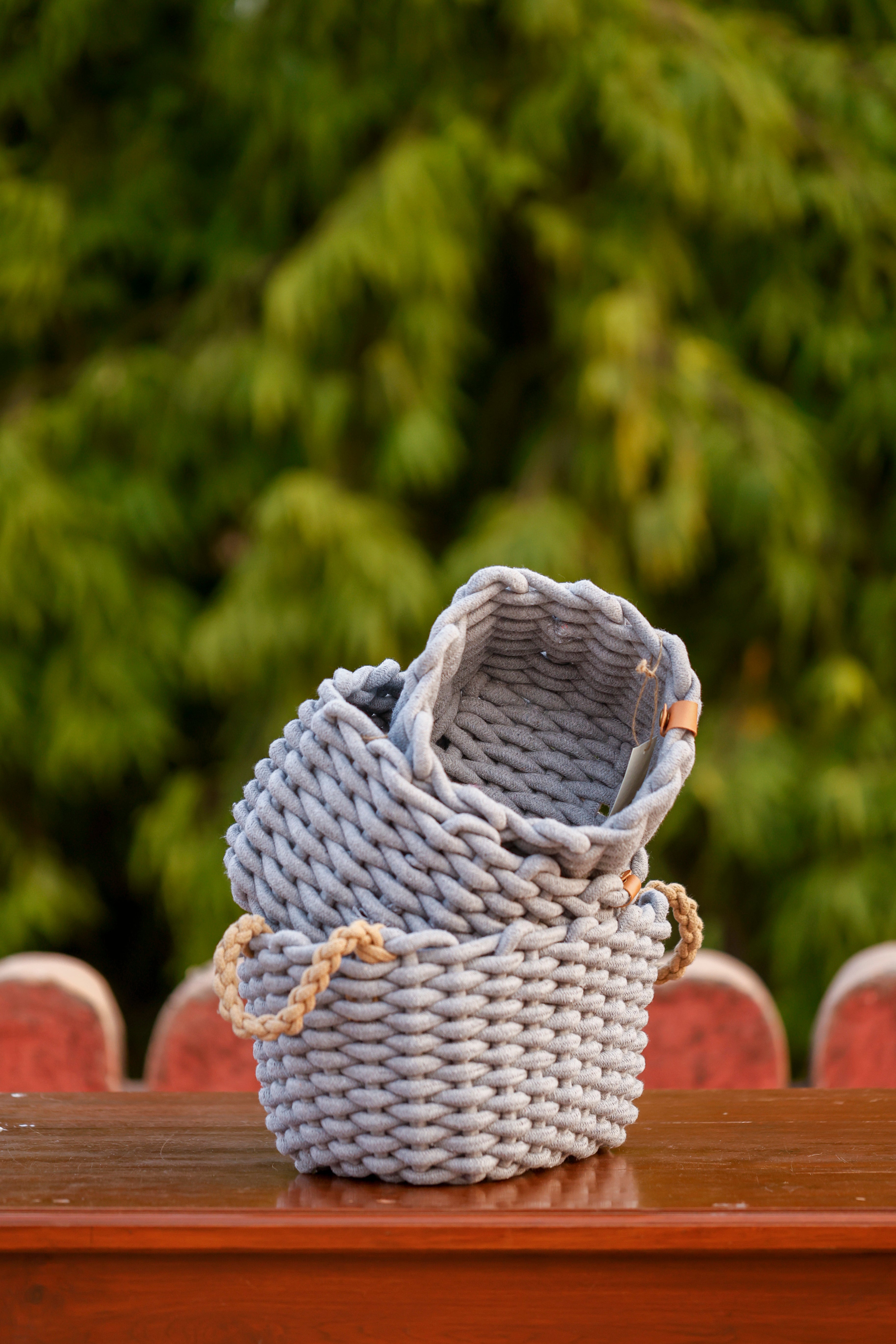 Basket Handmade Matt Weave