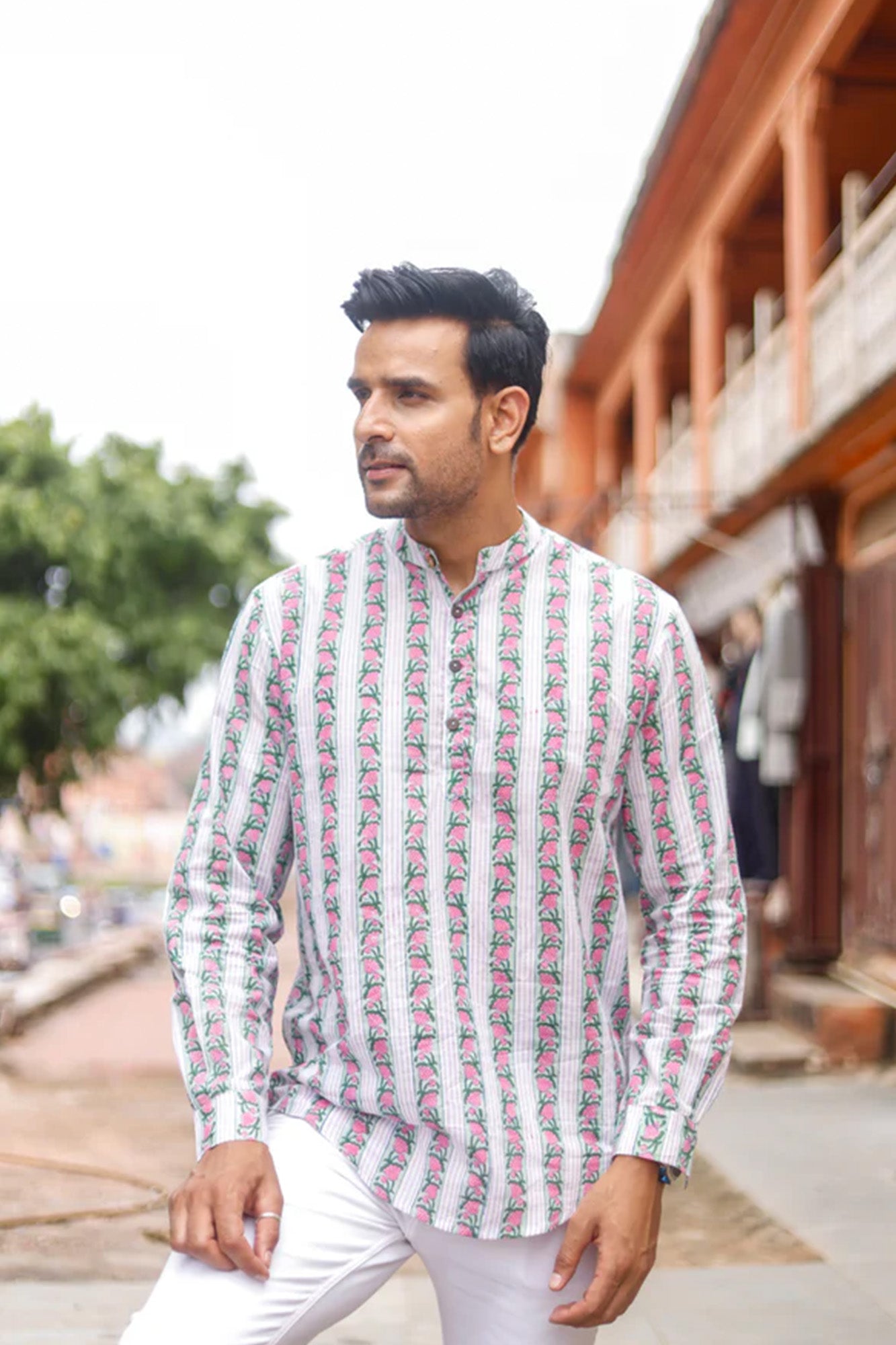 Stripey Flower Shirt