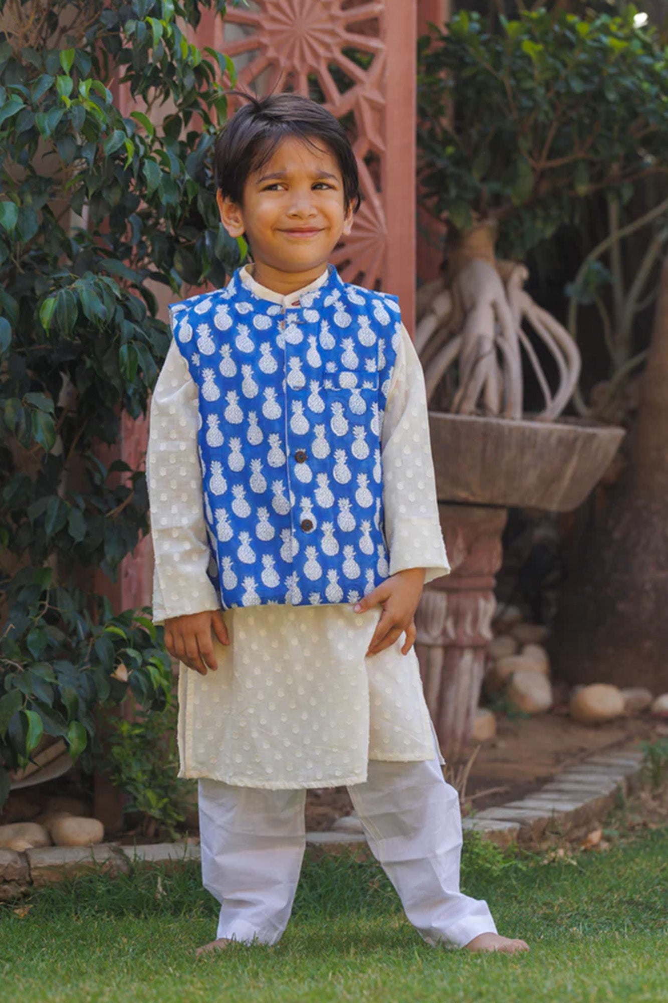 Blue Pine Koti & Kurta Set