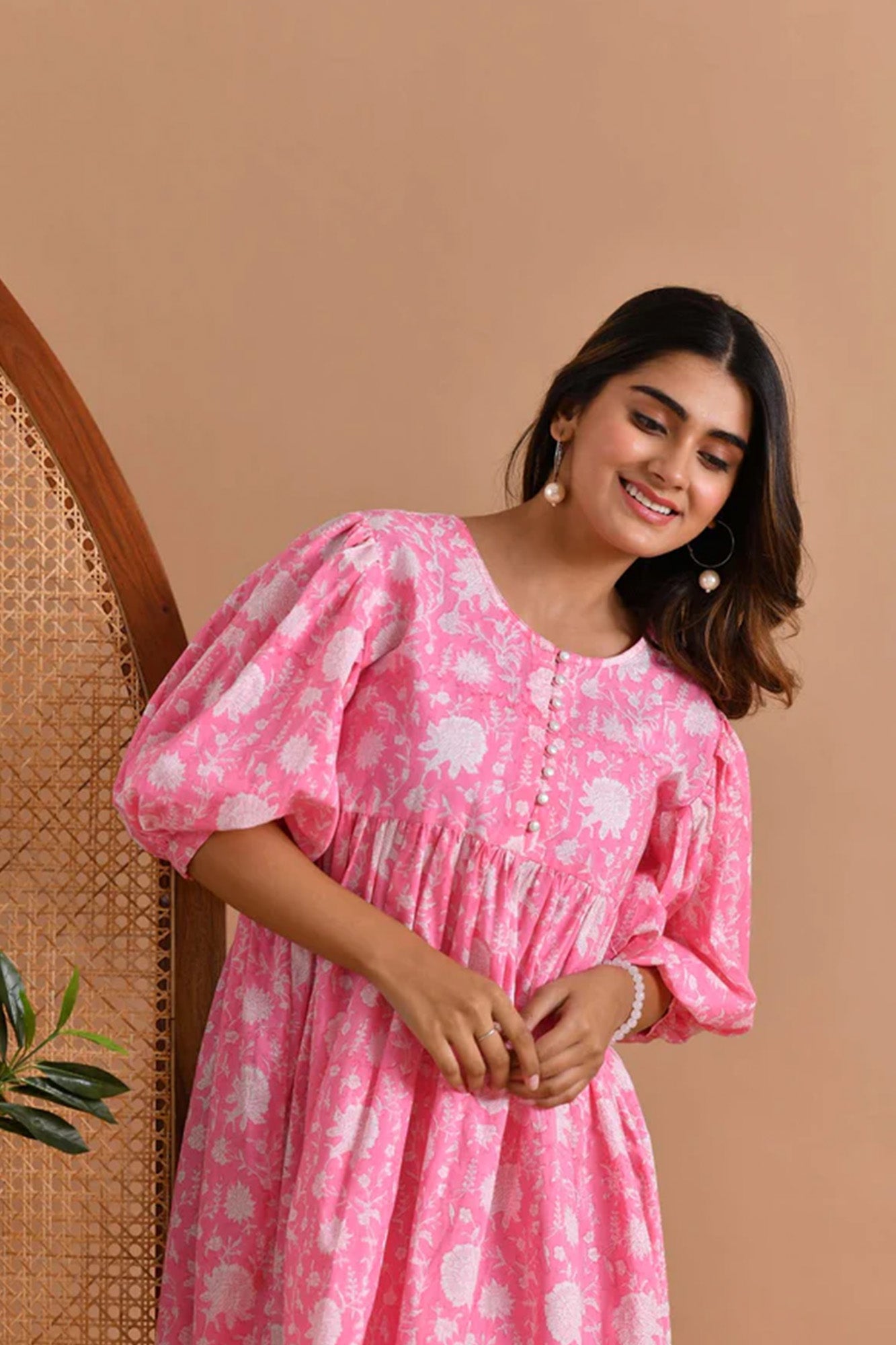 Dress Short Women Babydoll Gulabi