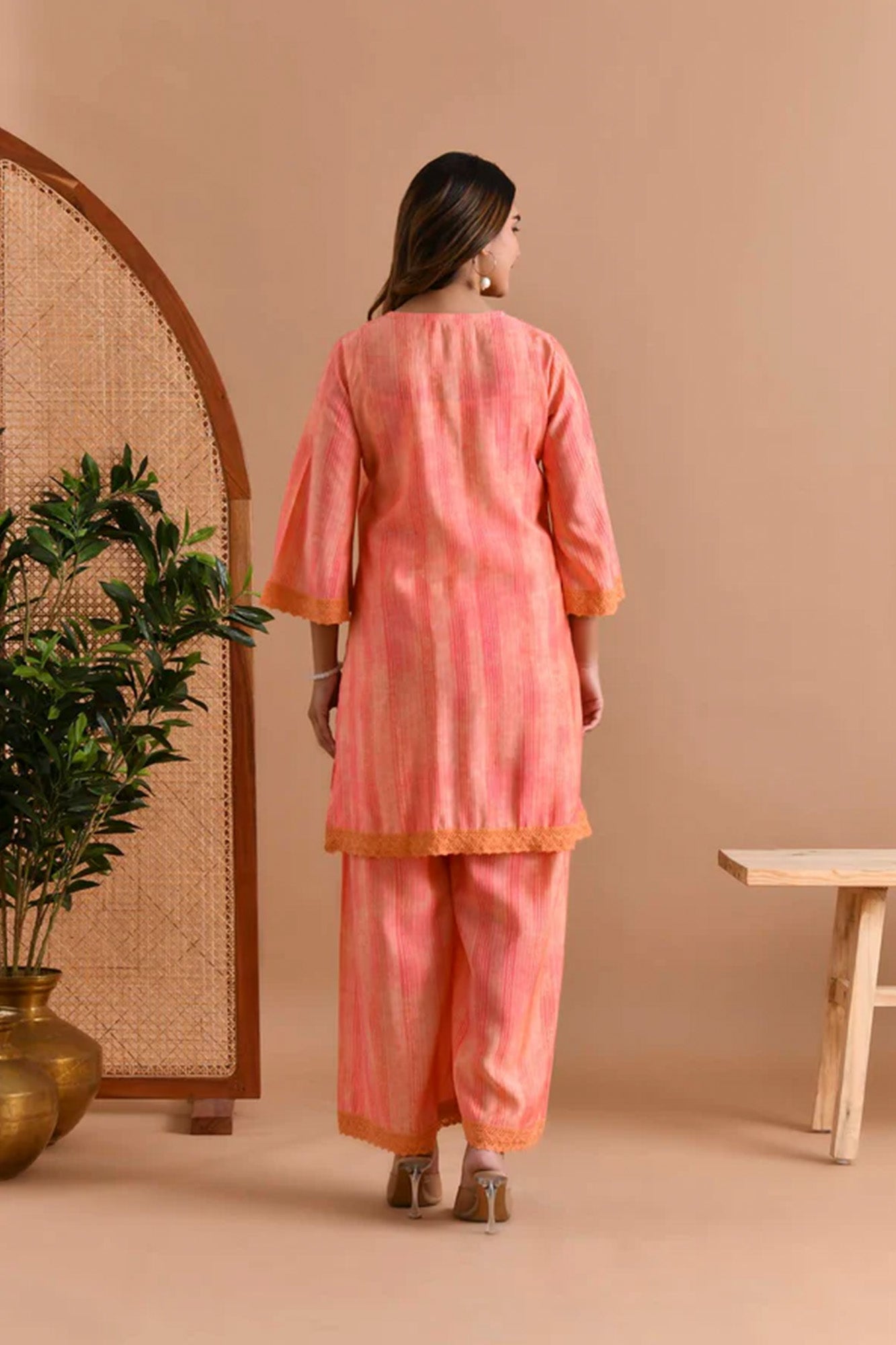 Cord Set Women Afsana Stripes