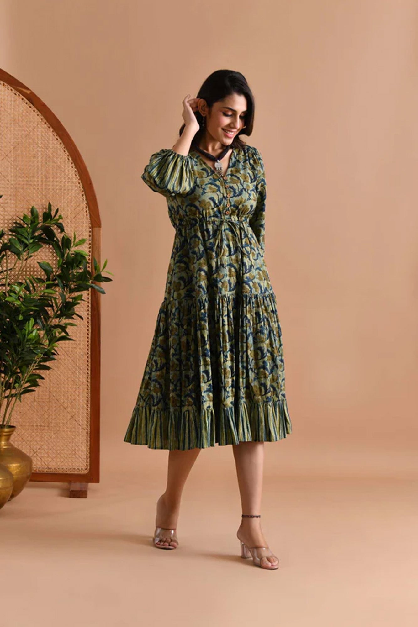Dress Women Chandini String Frilled