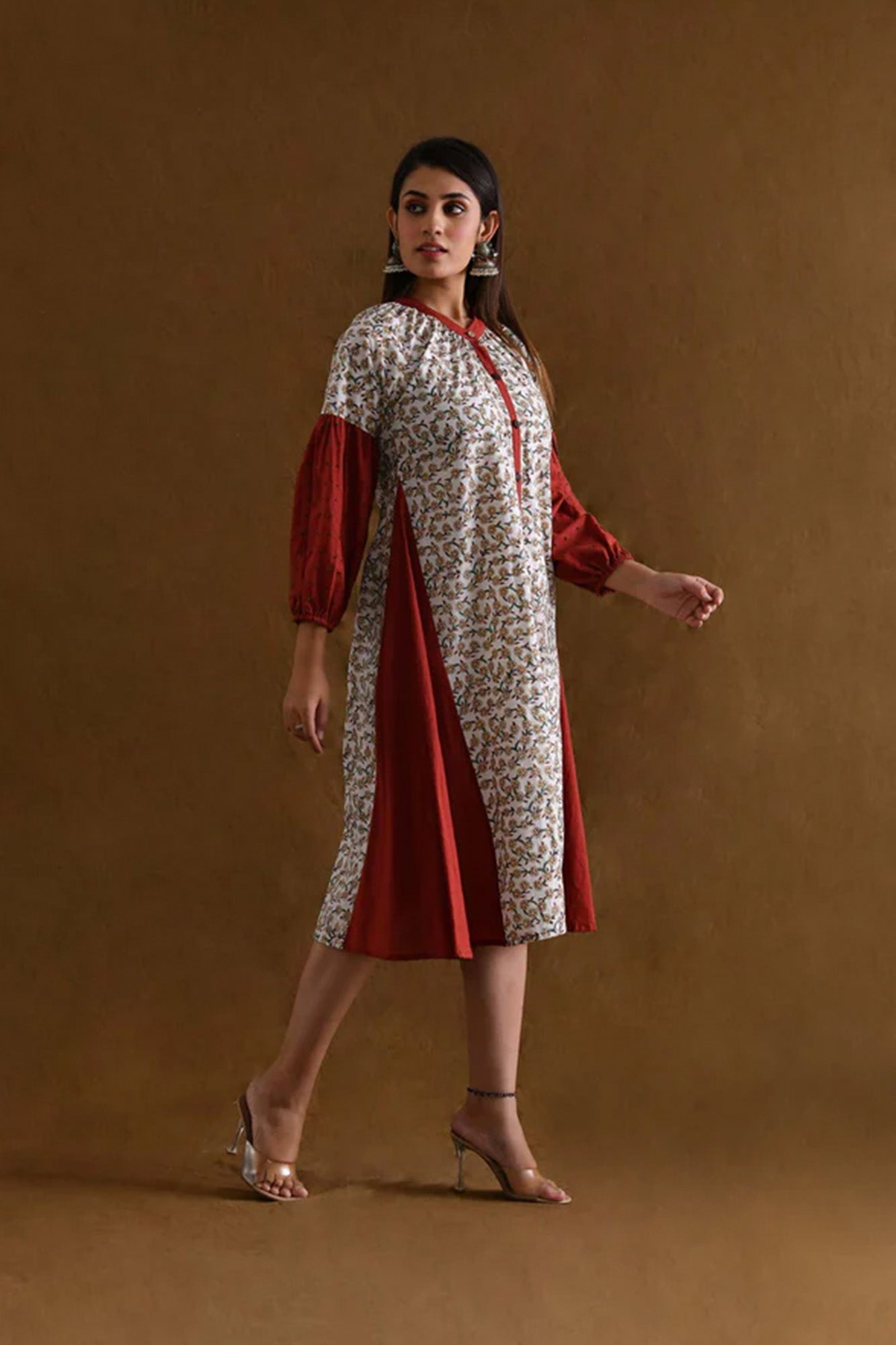 Dress Front Open Women Chandini