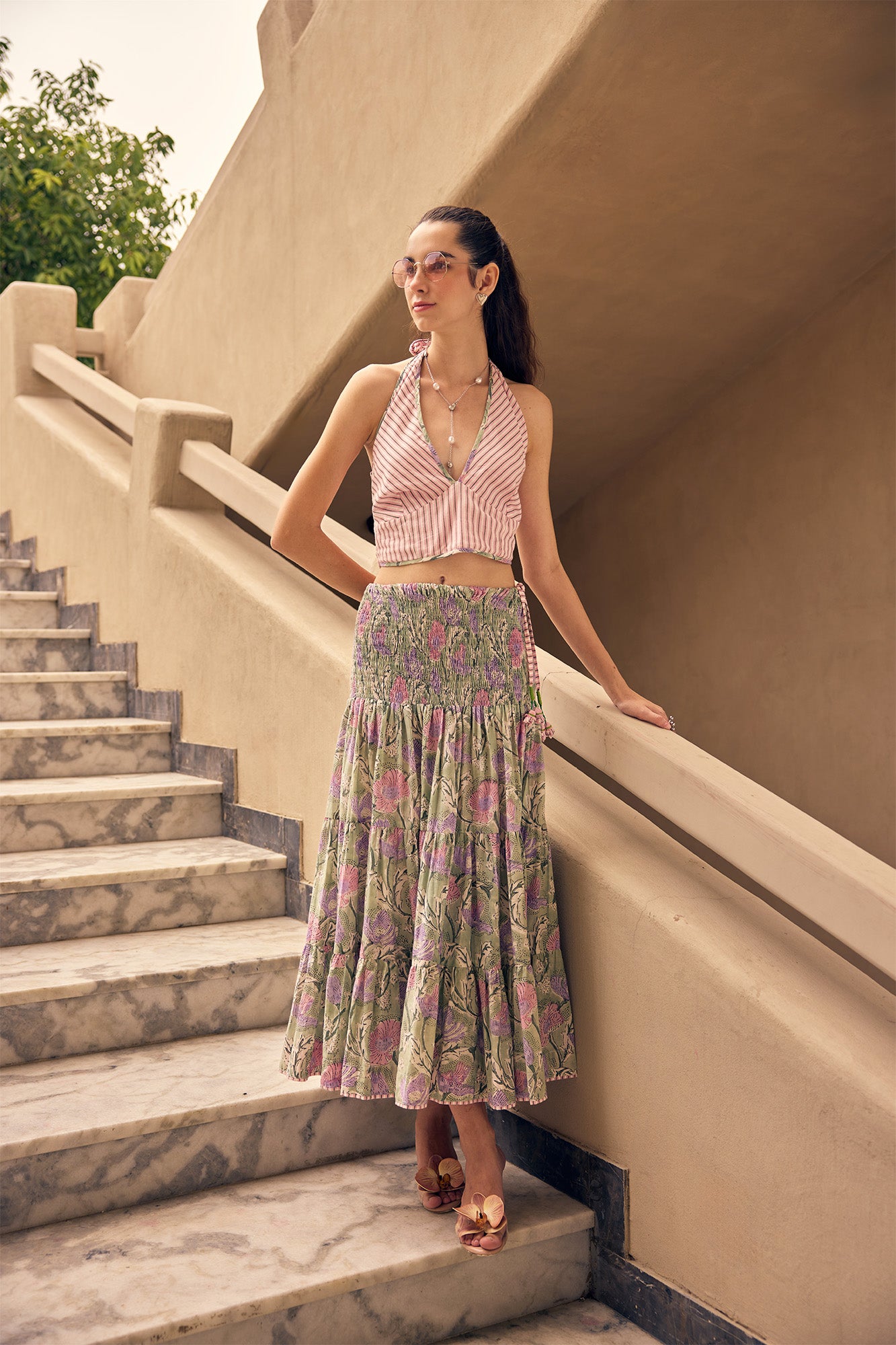 Venice Halter Top & Skirt
