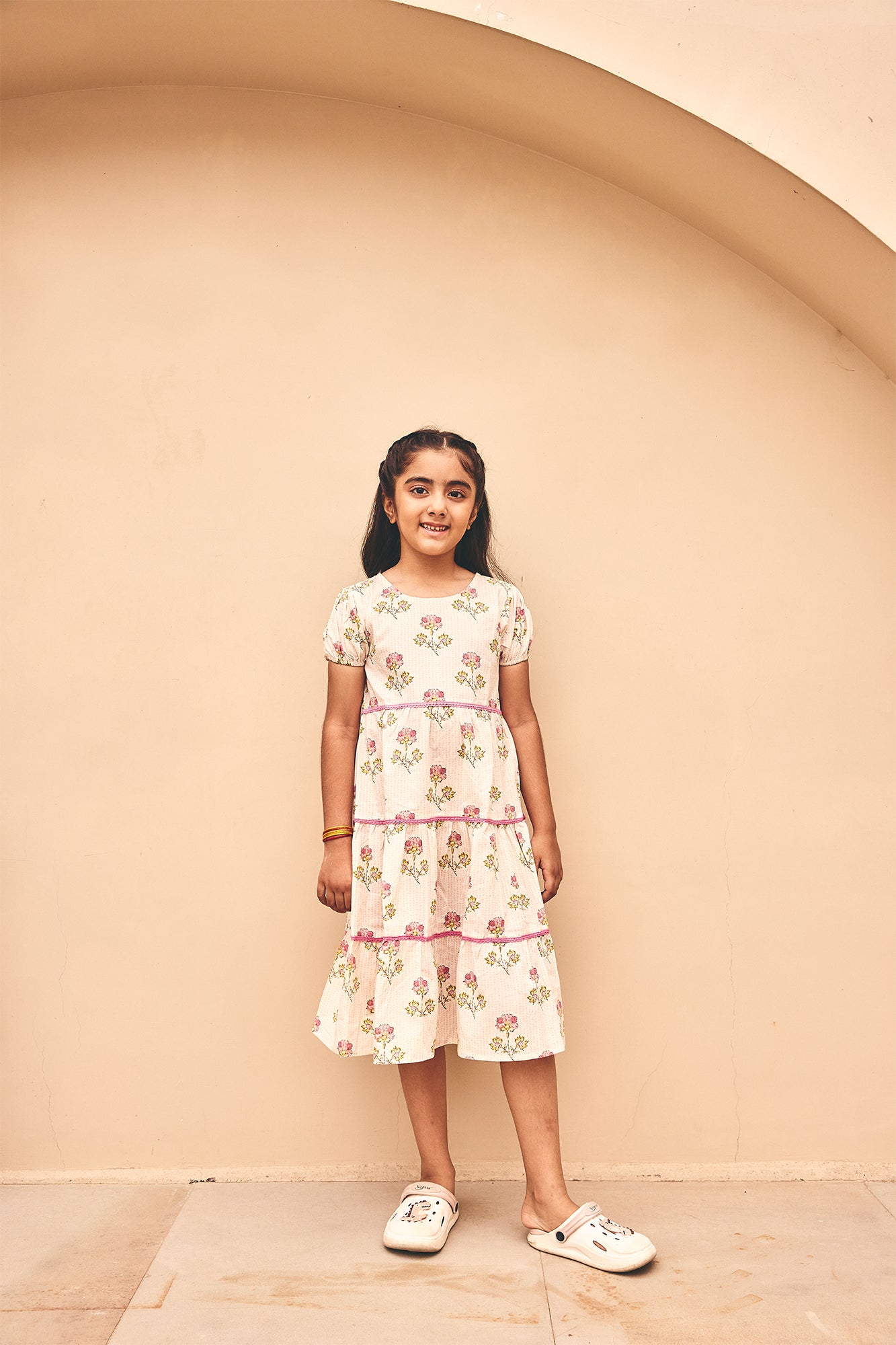 Floral Bunch Girl Tier Frock