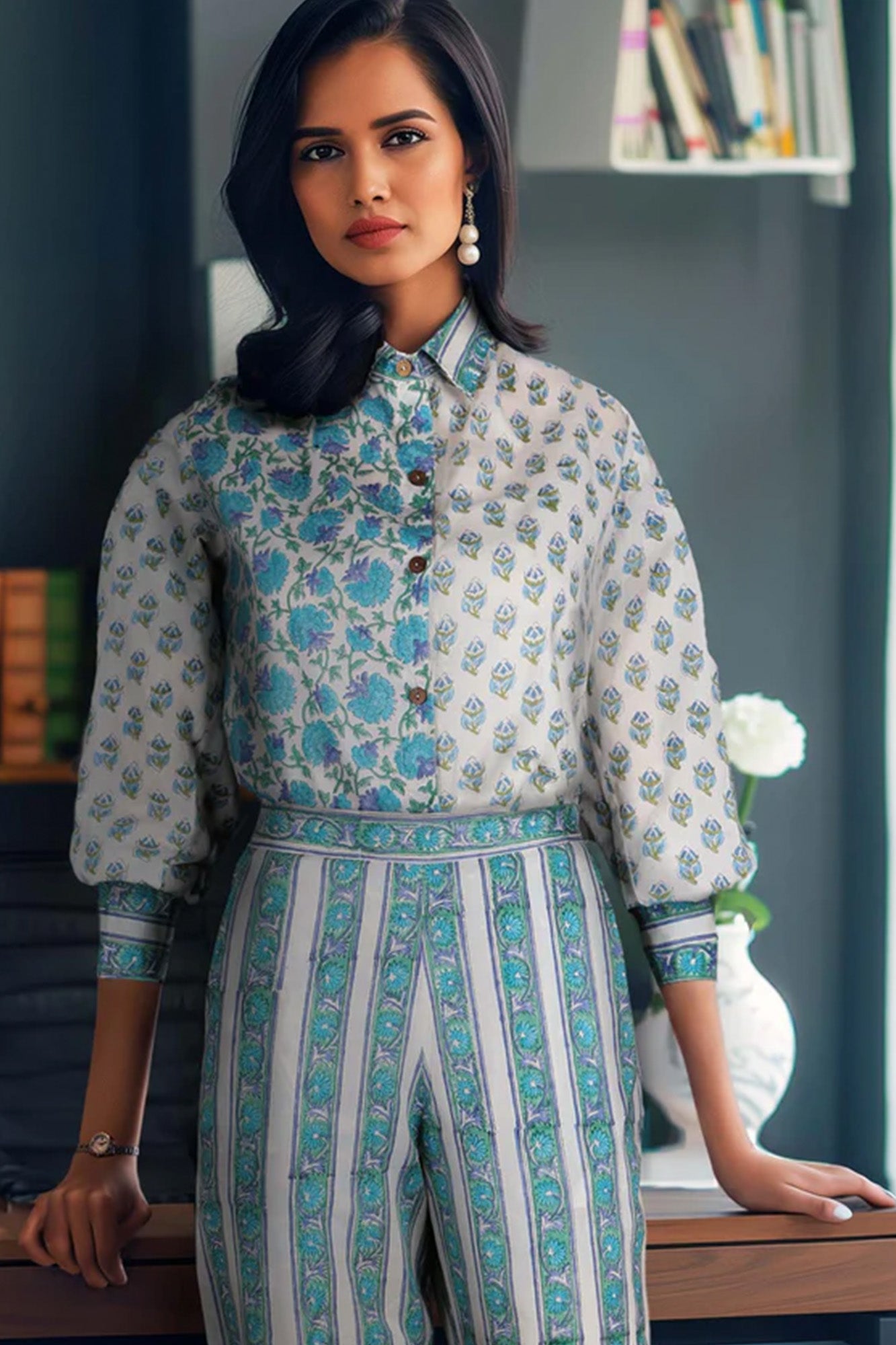The "Boardroom Blooms" Co-ord Set