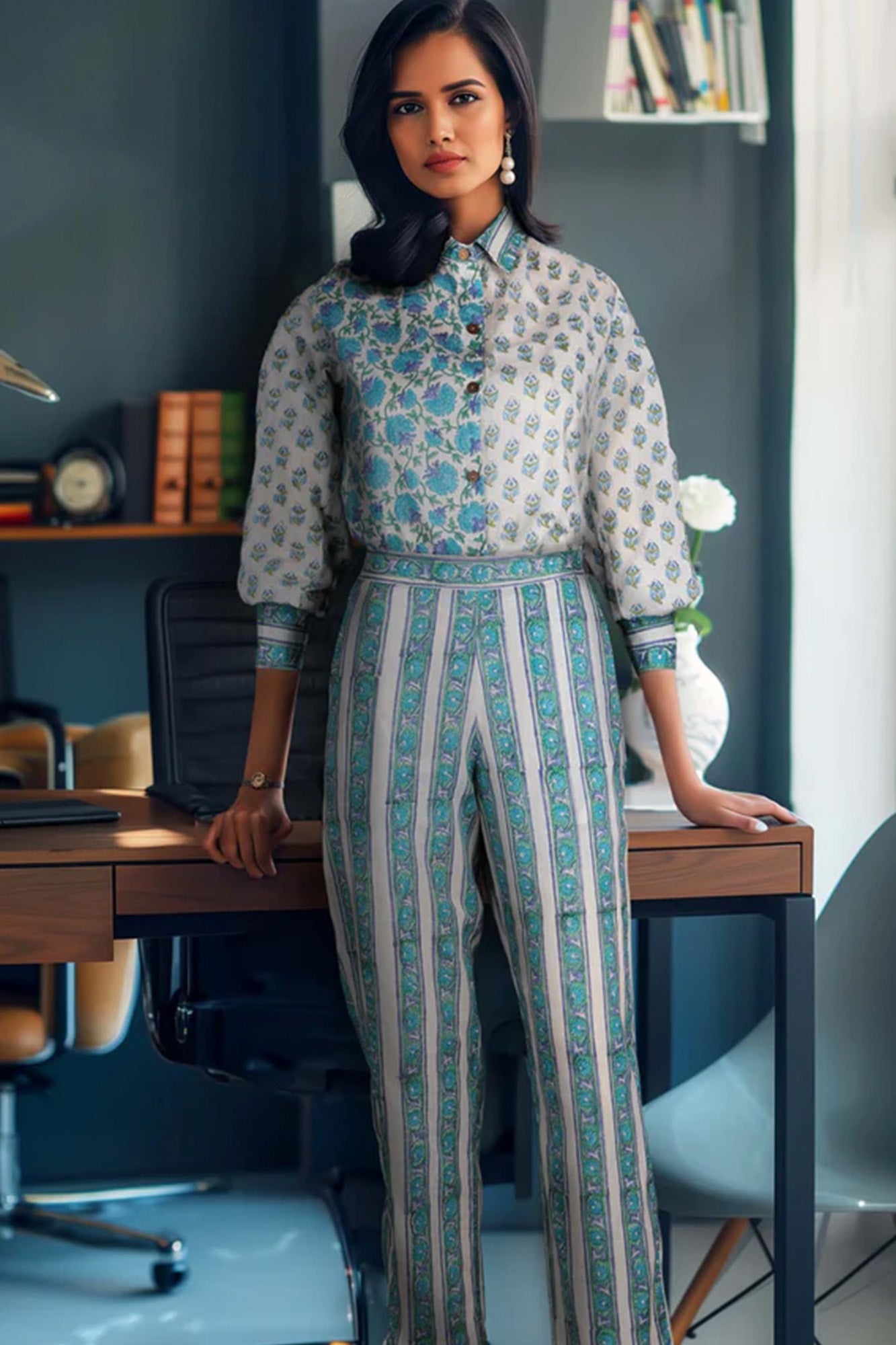 The "Boardroom Blooms" Co-ord Set
