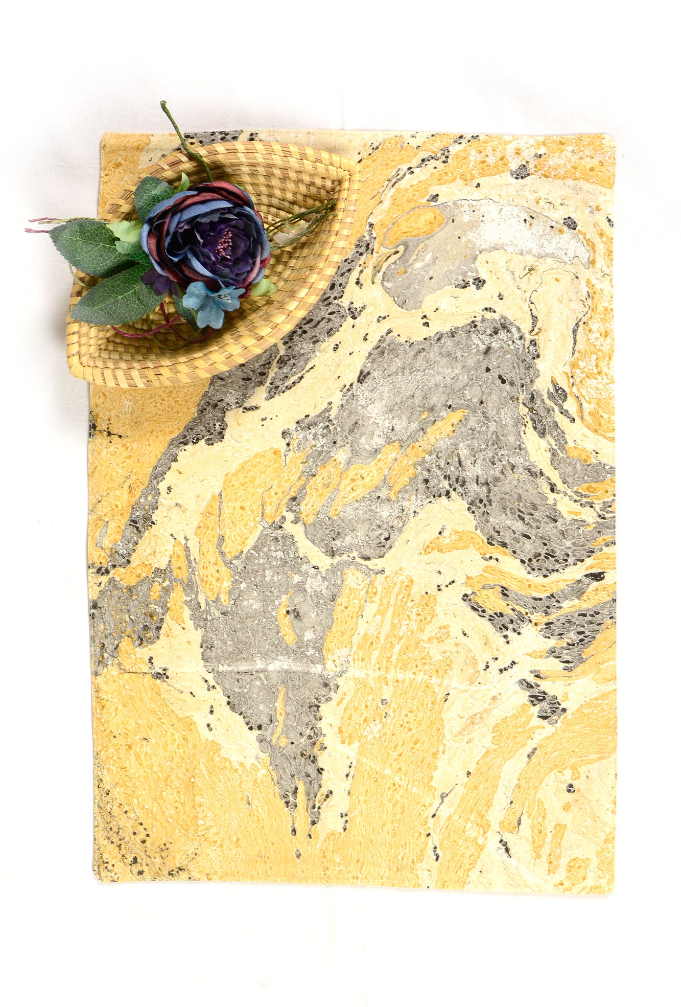 Yellow Marble - Mat & Napkin Set S/6+6