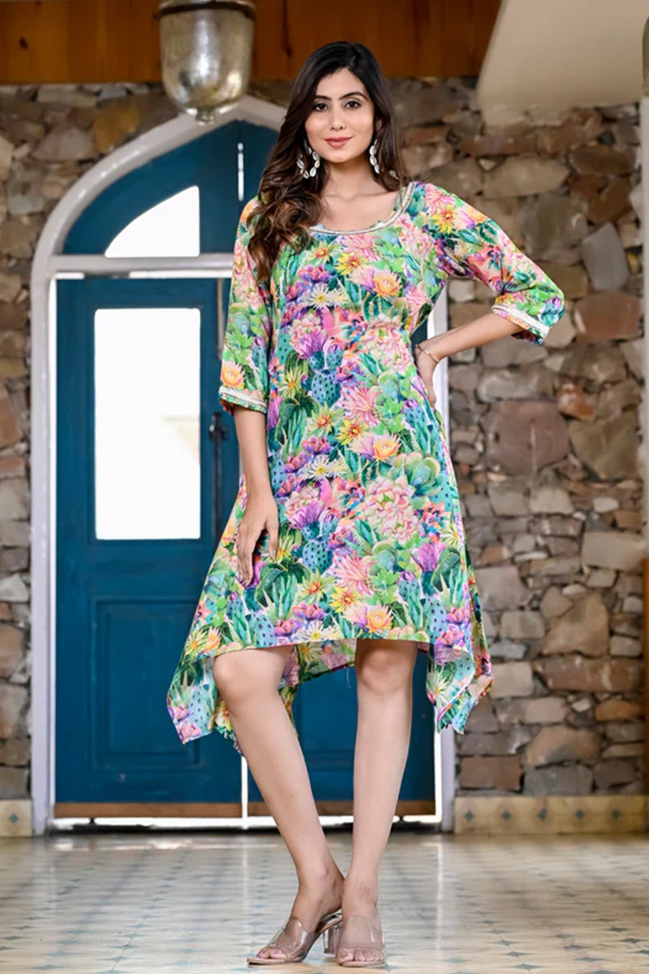 Dress Womens Garden Bloom Silk