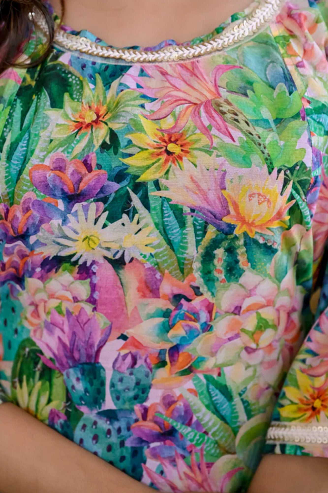 Dress Womens Garden Bloom Silk