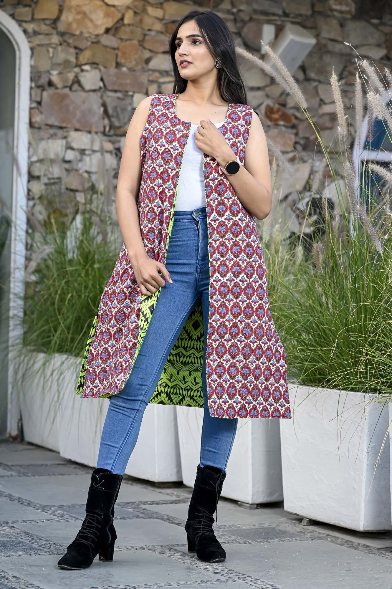 Jacket Long Women Reversible