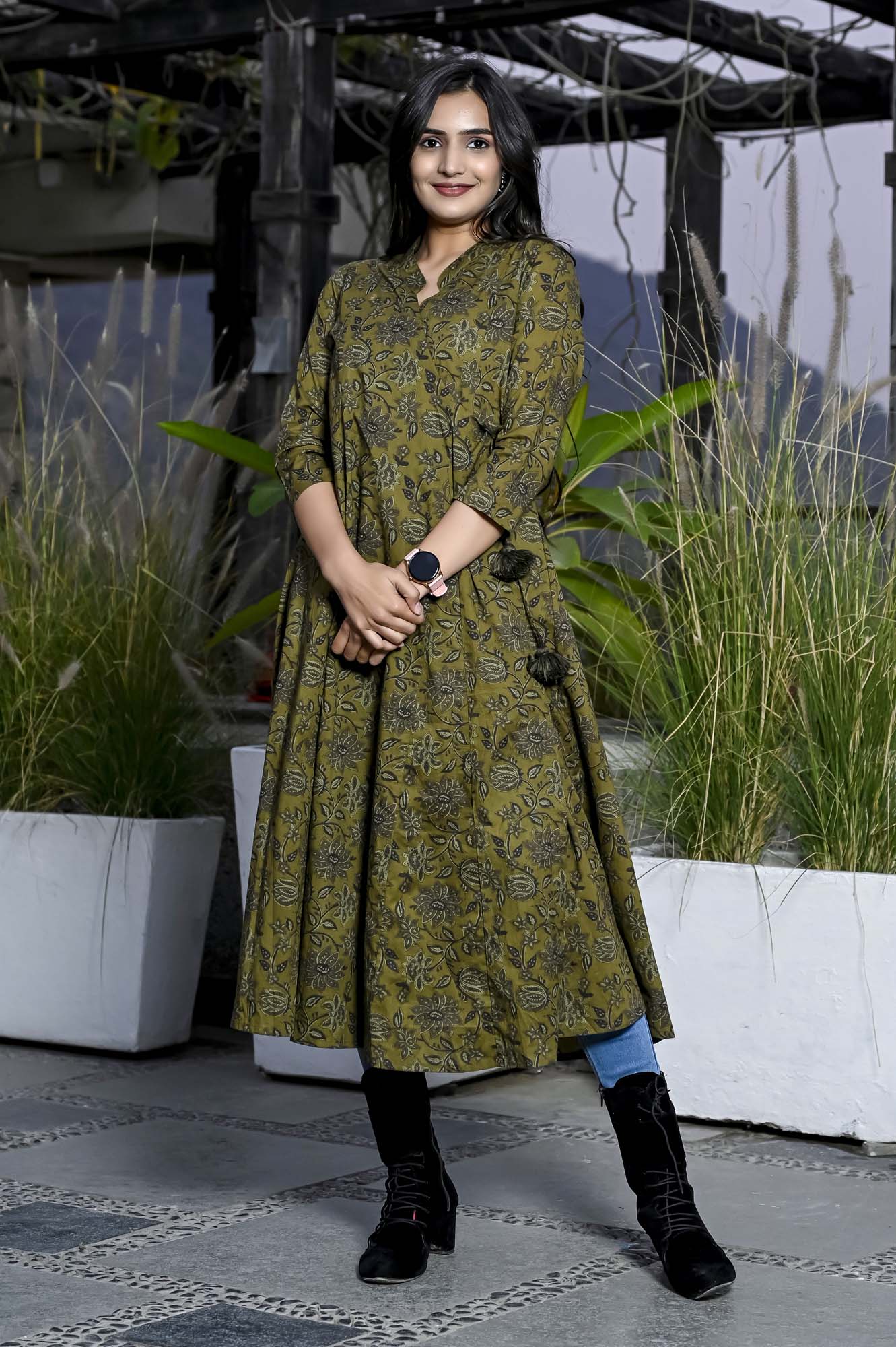 Dress Long Women Farah Angrakha