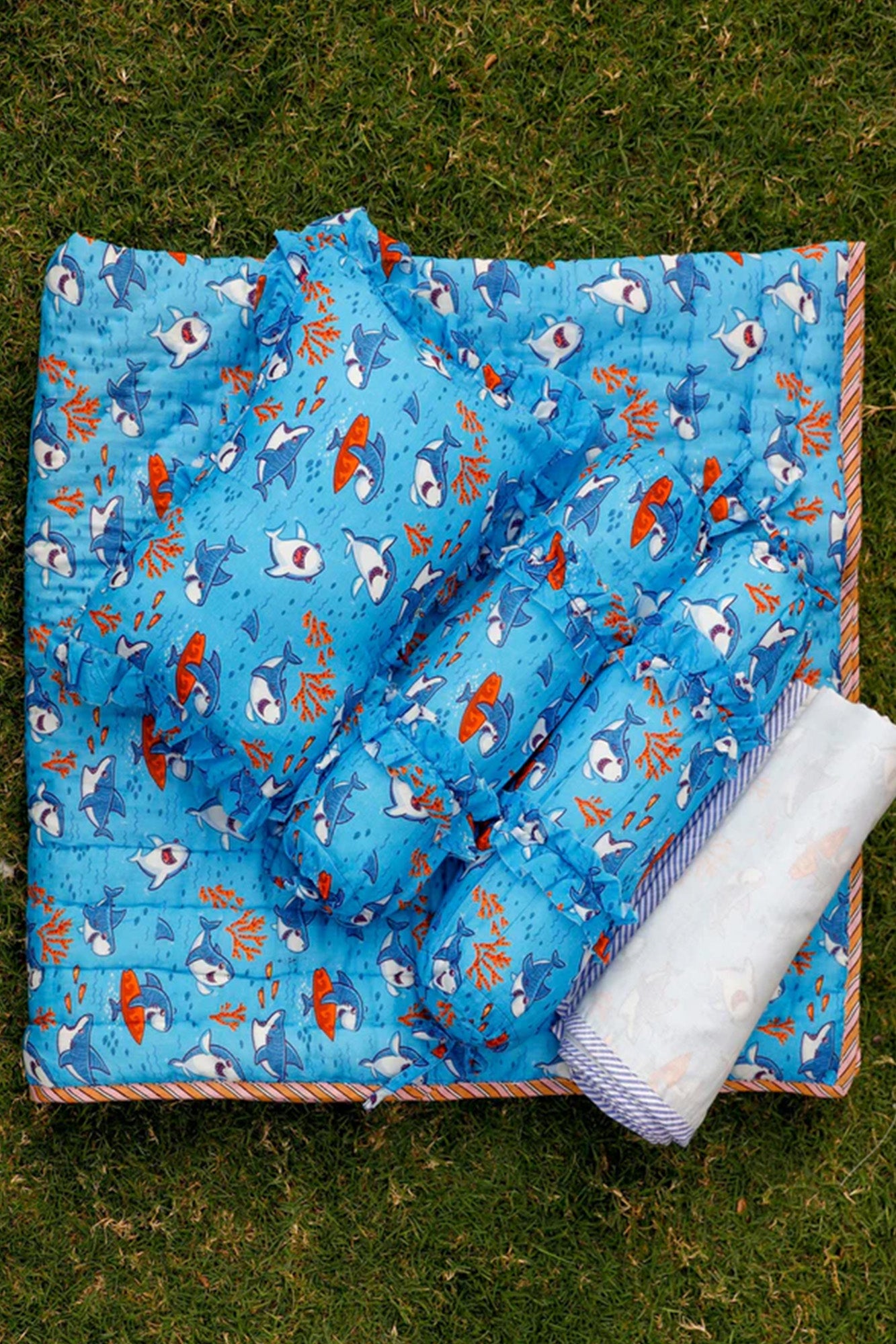 Bed Set Infant Dolphin Blue