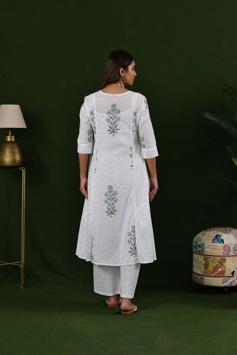 Kurta Side Kali White Set of 3