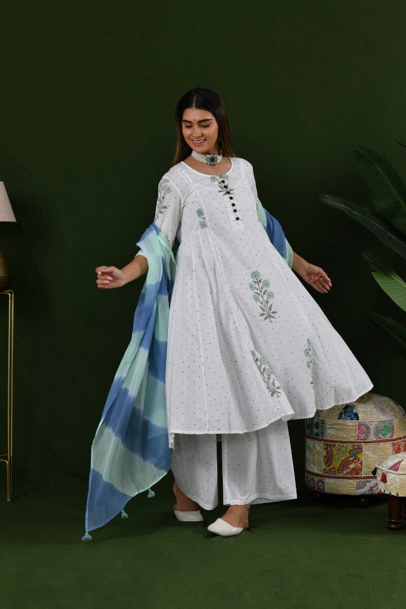 Kurta Side Kali White Set of 3