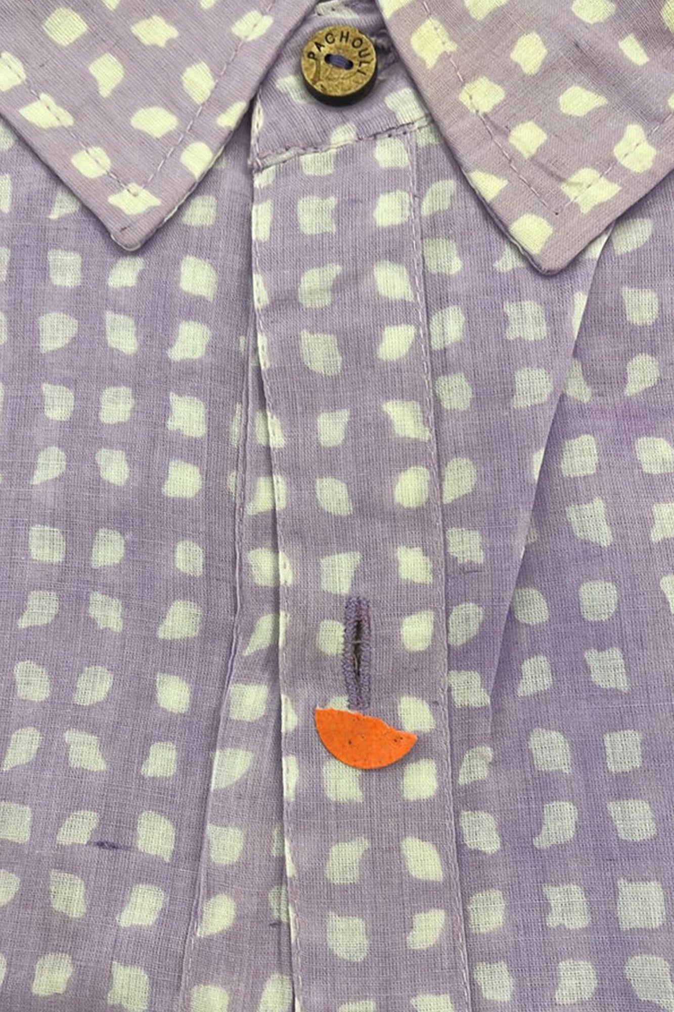 Men Harlequin Purple Half Sleeve Shirt | Rescue