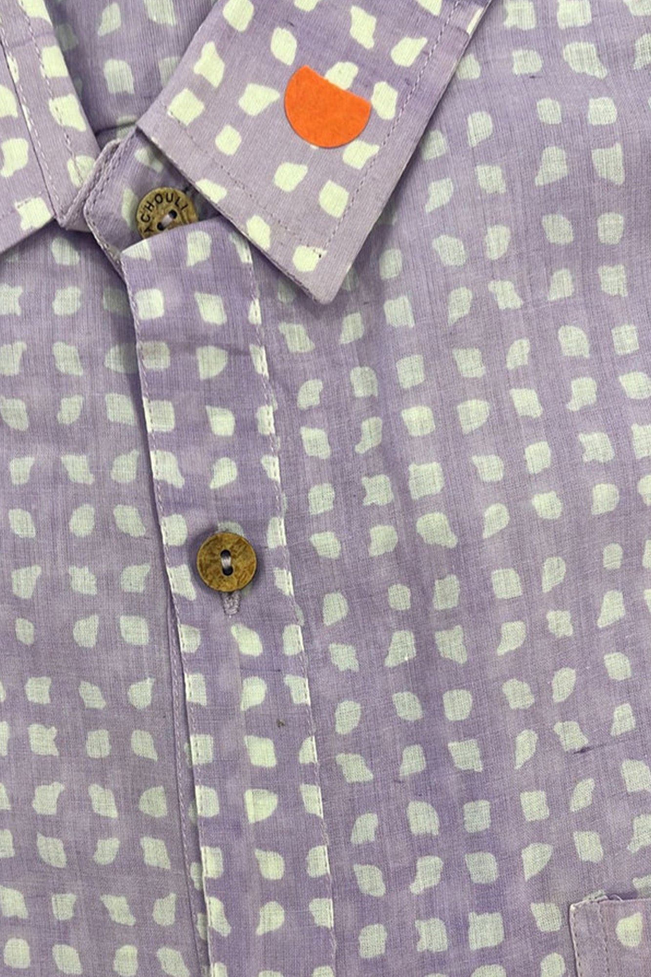 Men Harlequin Purple Half Sleeve Shirt | Rescue