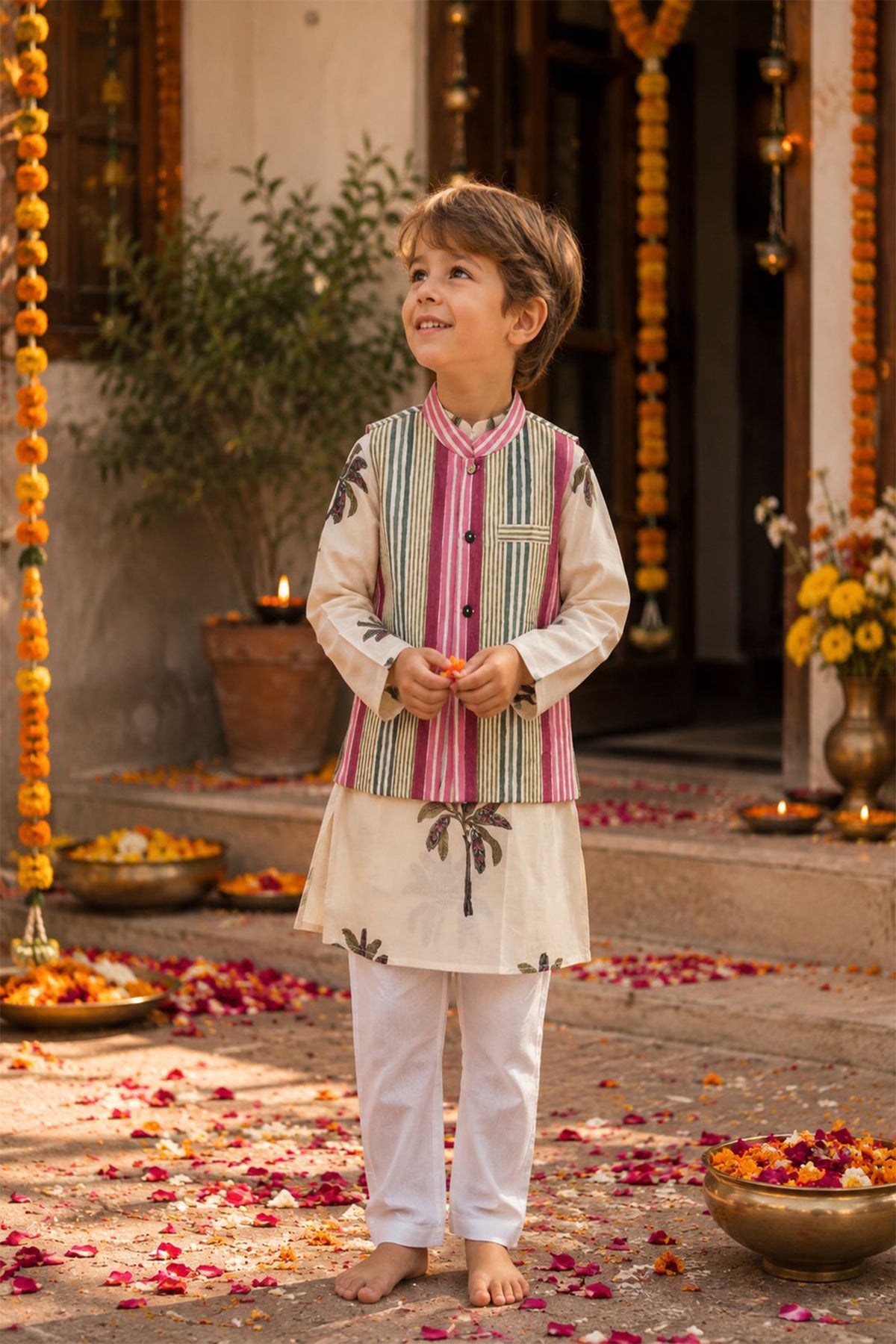 Gulbahar Stripes Kids Jacket