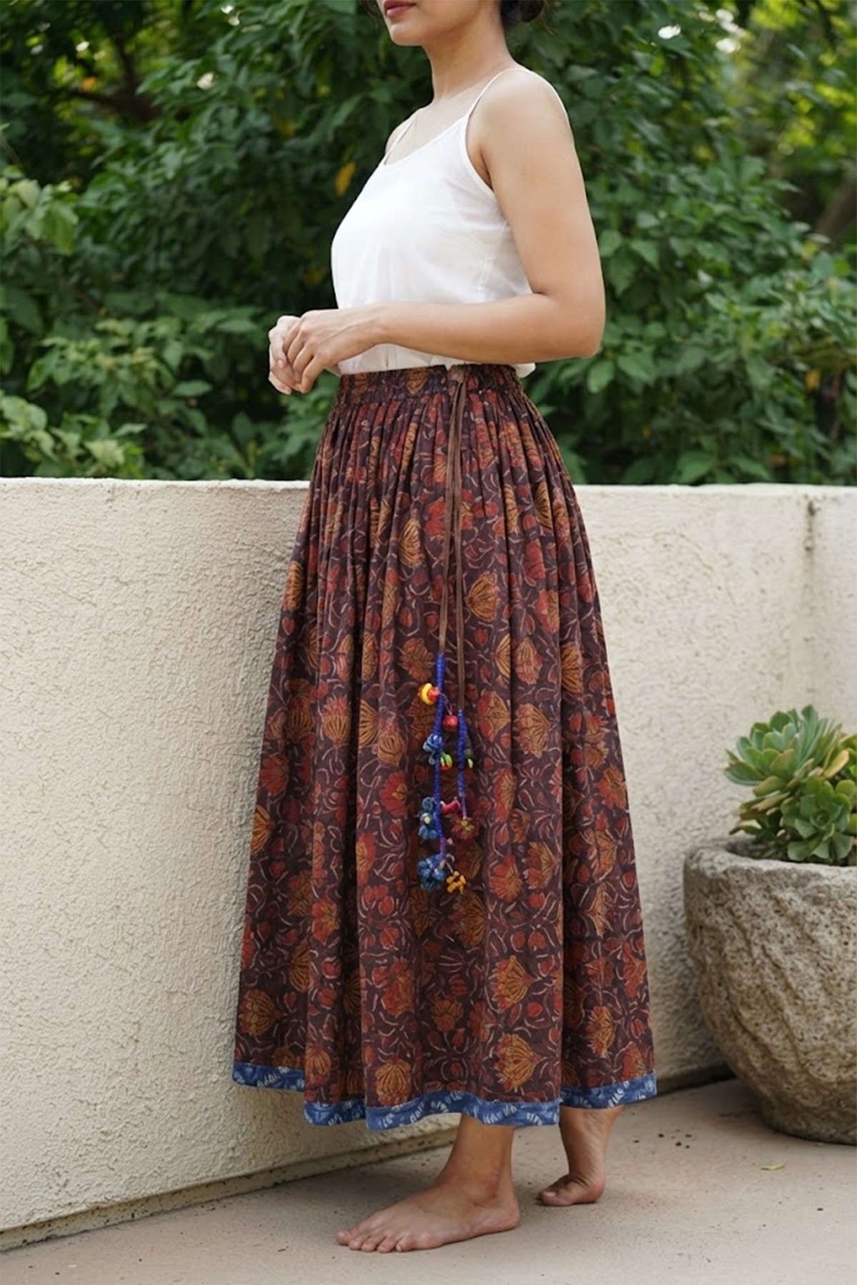 Seher Tarang Kalamkari Skirt