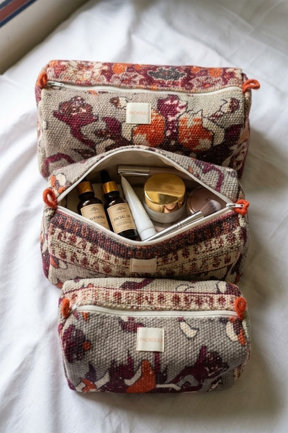 Modern Art Pouch Set of 3