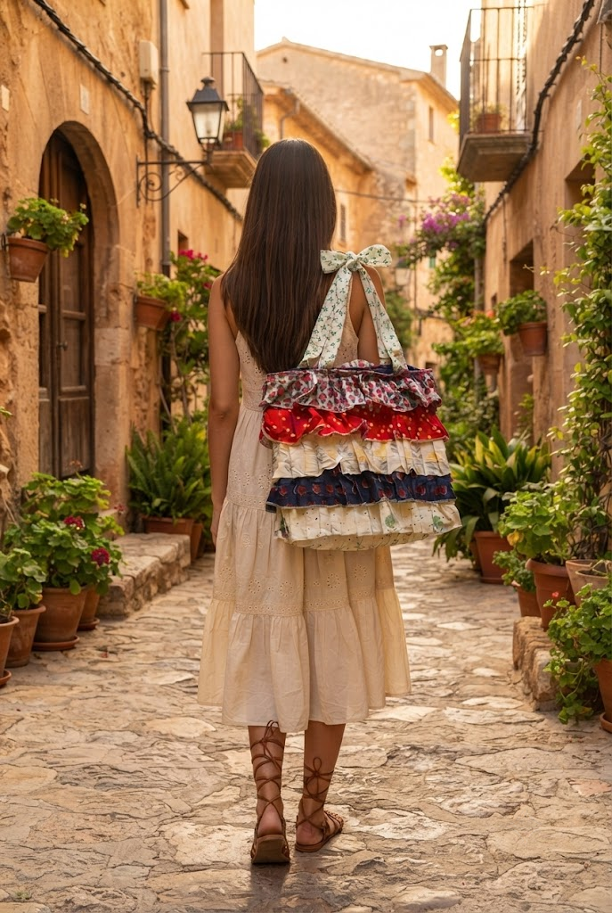 Multi Frill Tote Bag