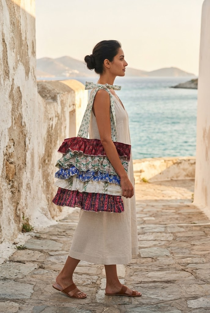 Multi Frill Tote Bag