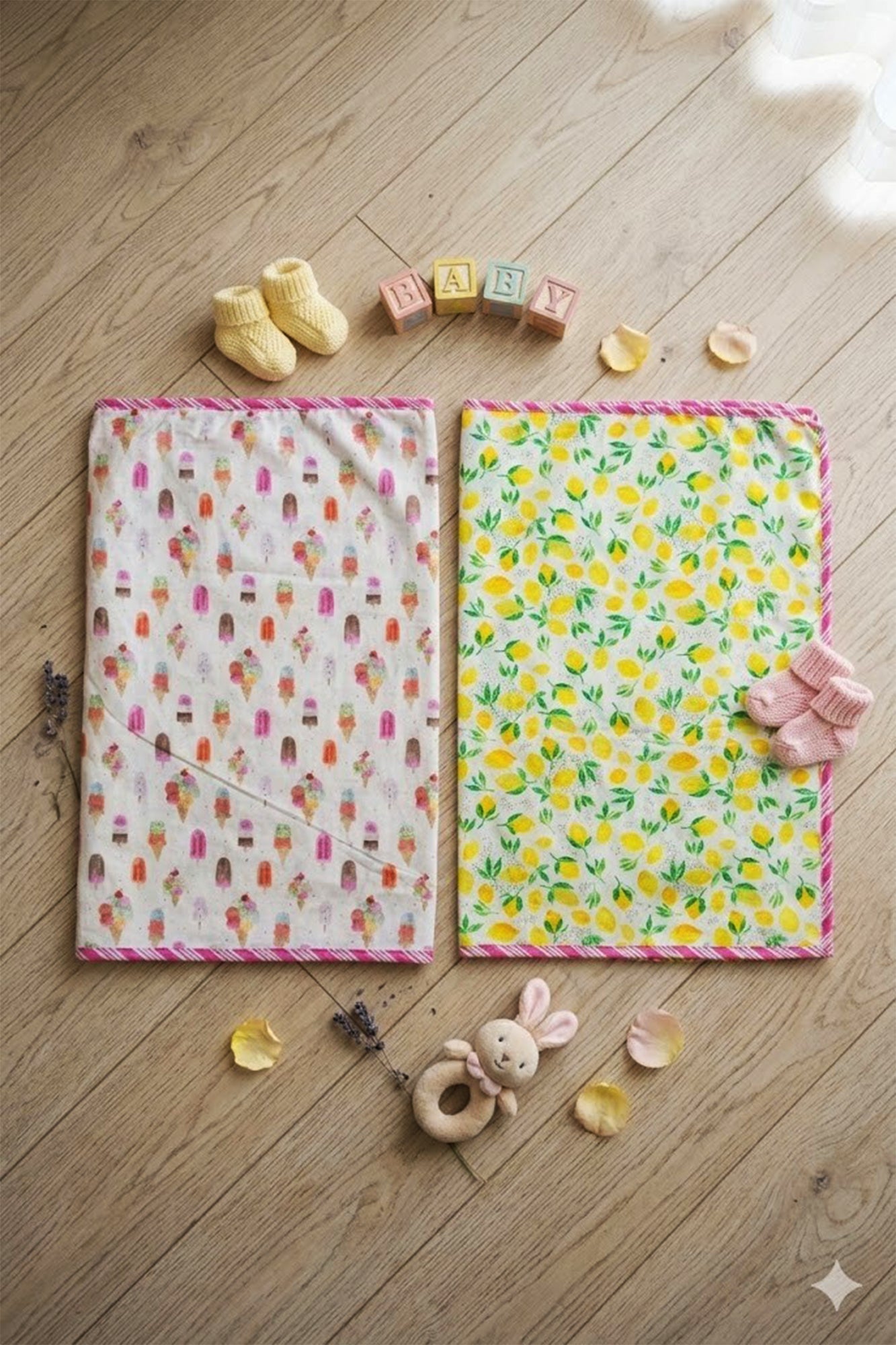 Ice Cream Swaddle Pair