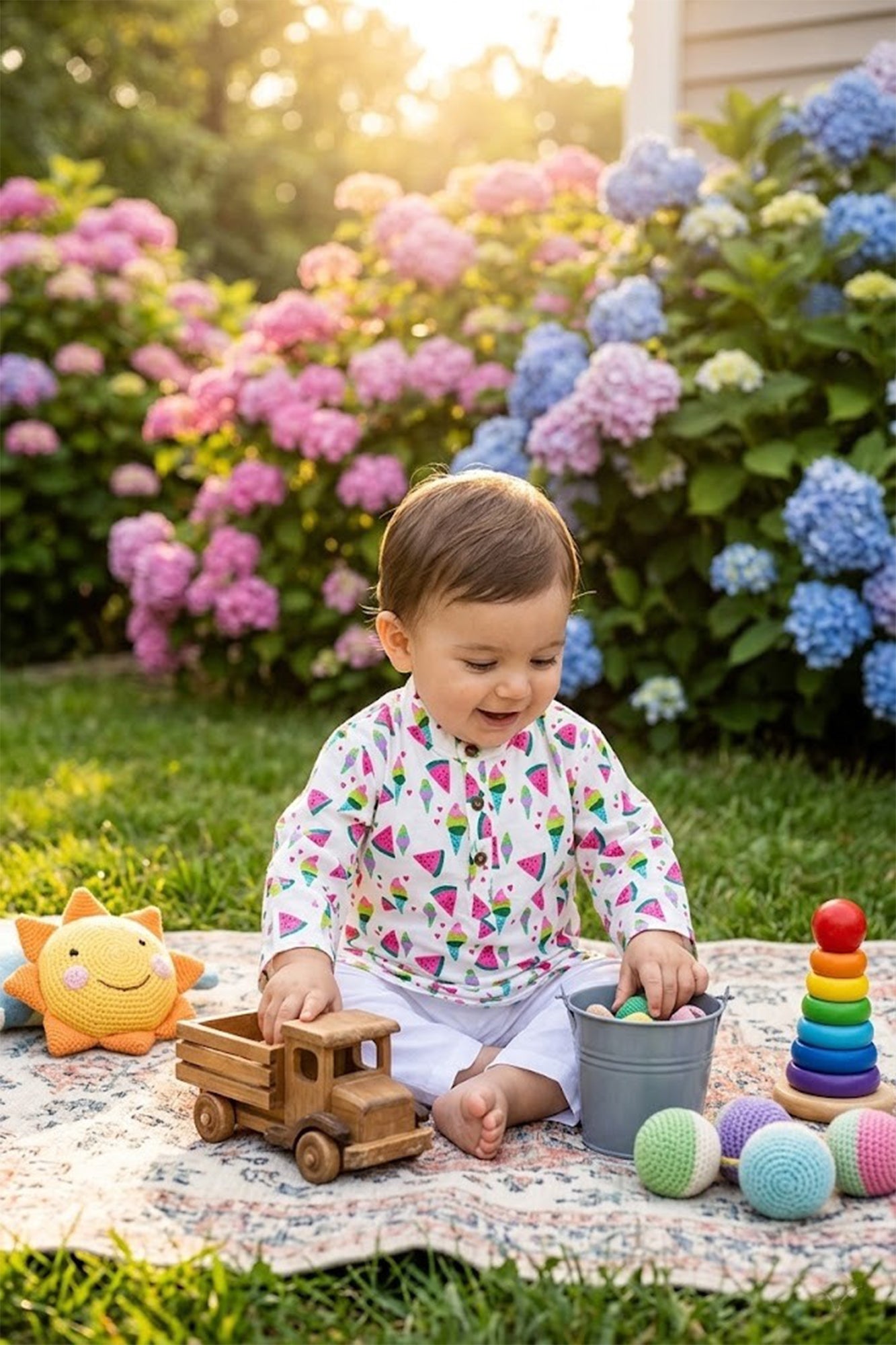 Kurta Pajama Set Infant Boy Meloncool