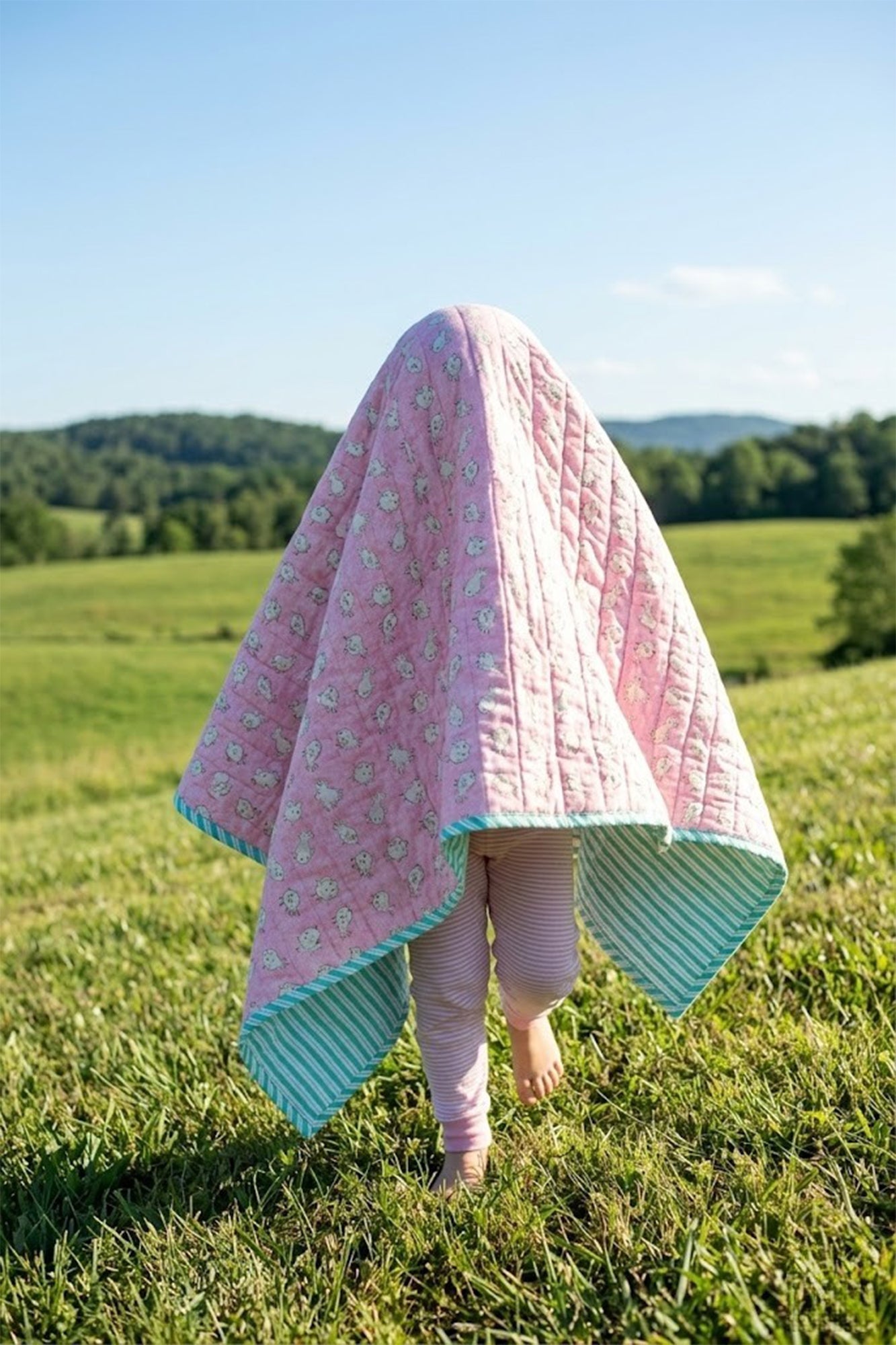 Chirpy Pink Baby Quilt