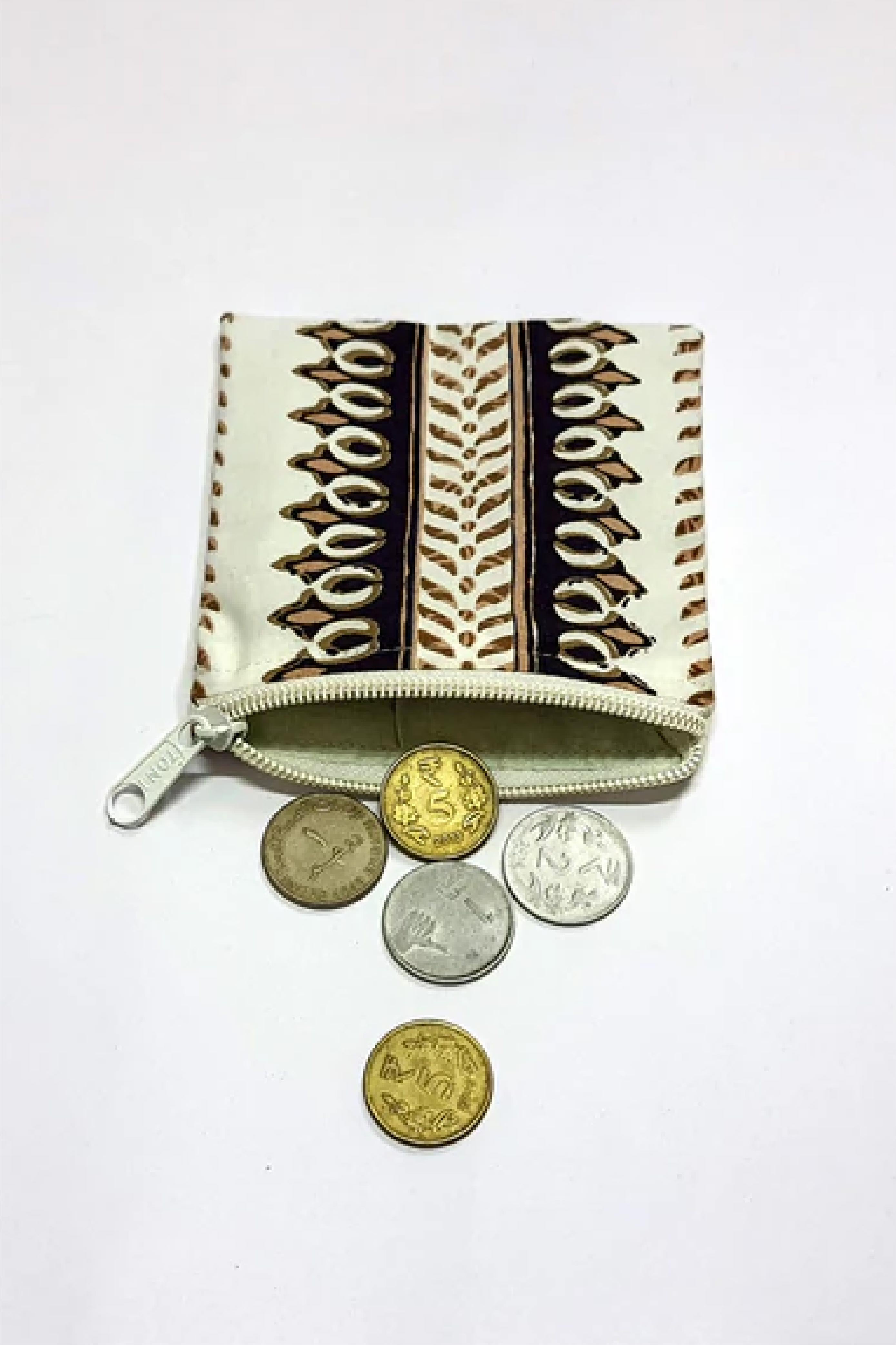 Block Pathway Brown - Coin Pouch