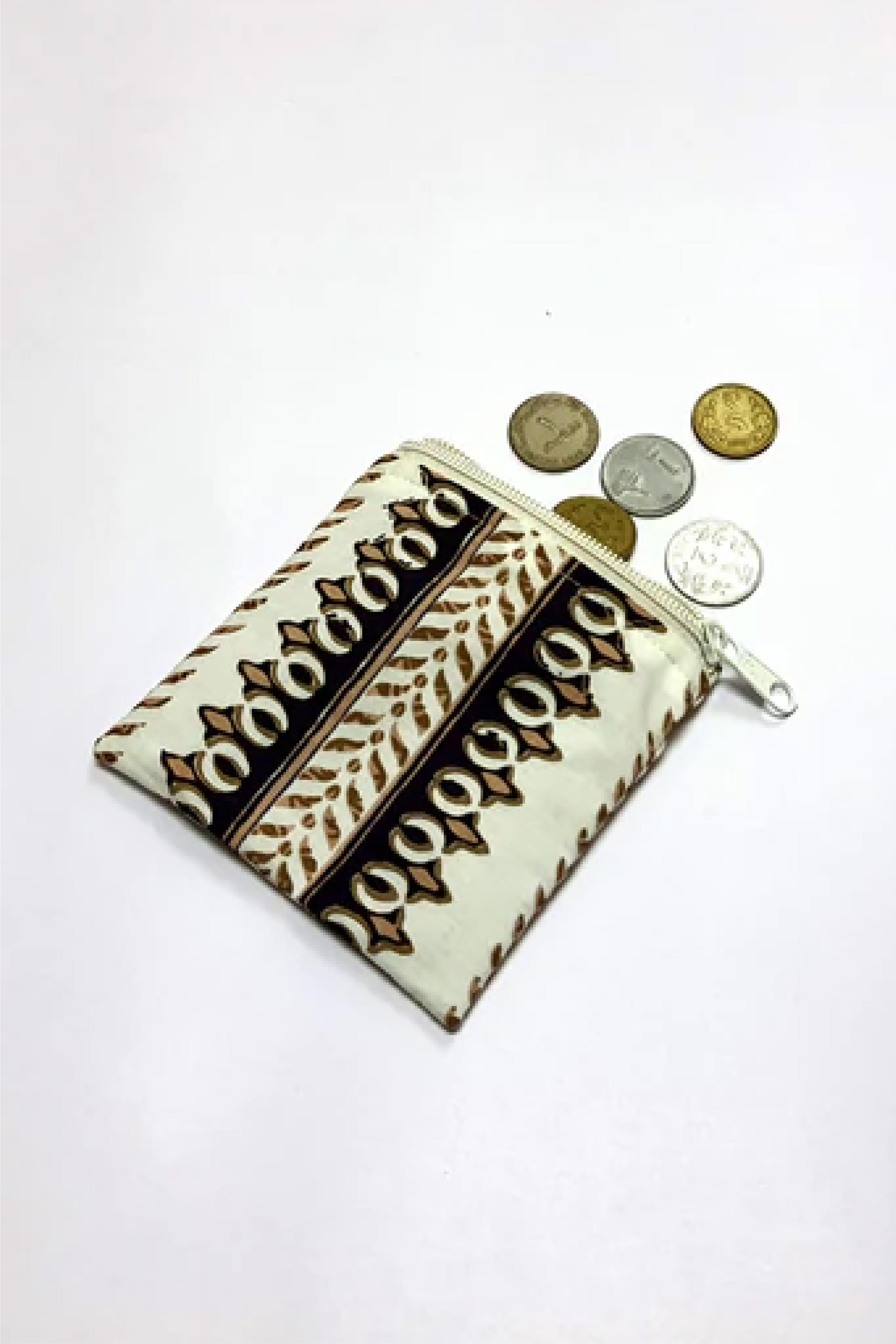 Block Pathway Brown - Coin Pouch