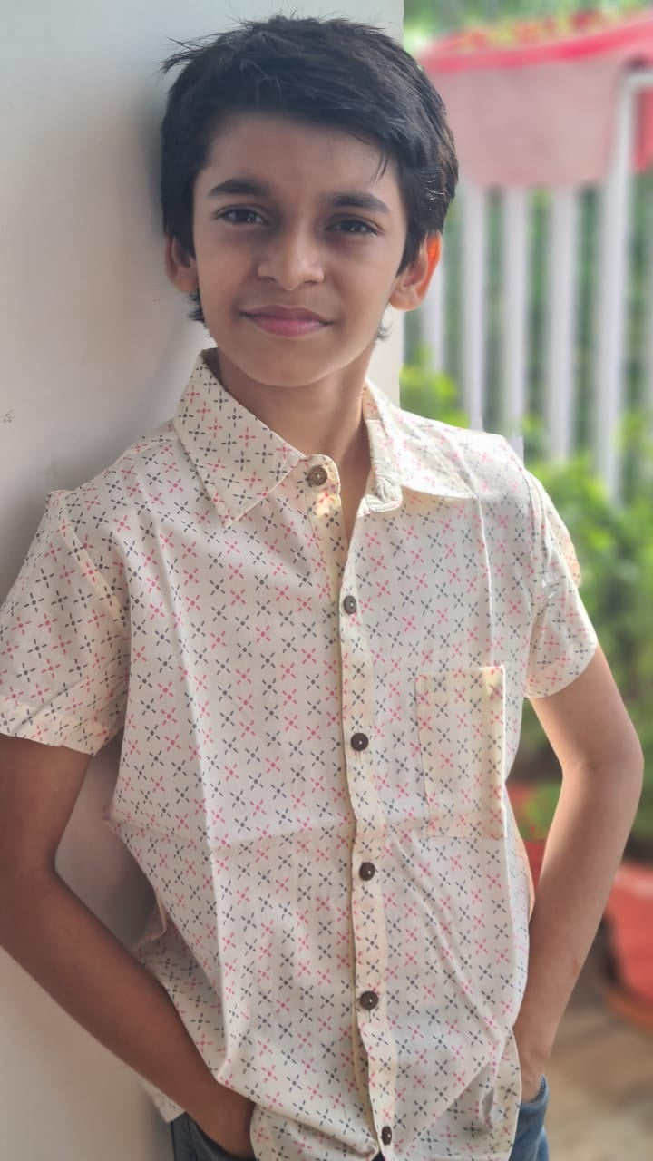 Boy Floral Dot Shirt