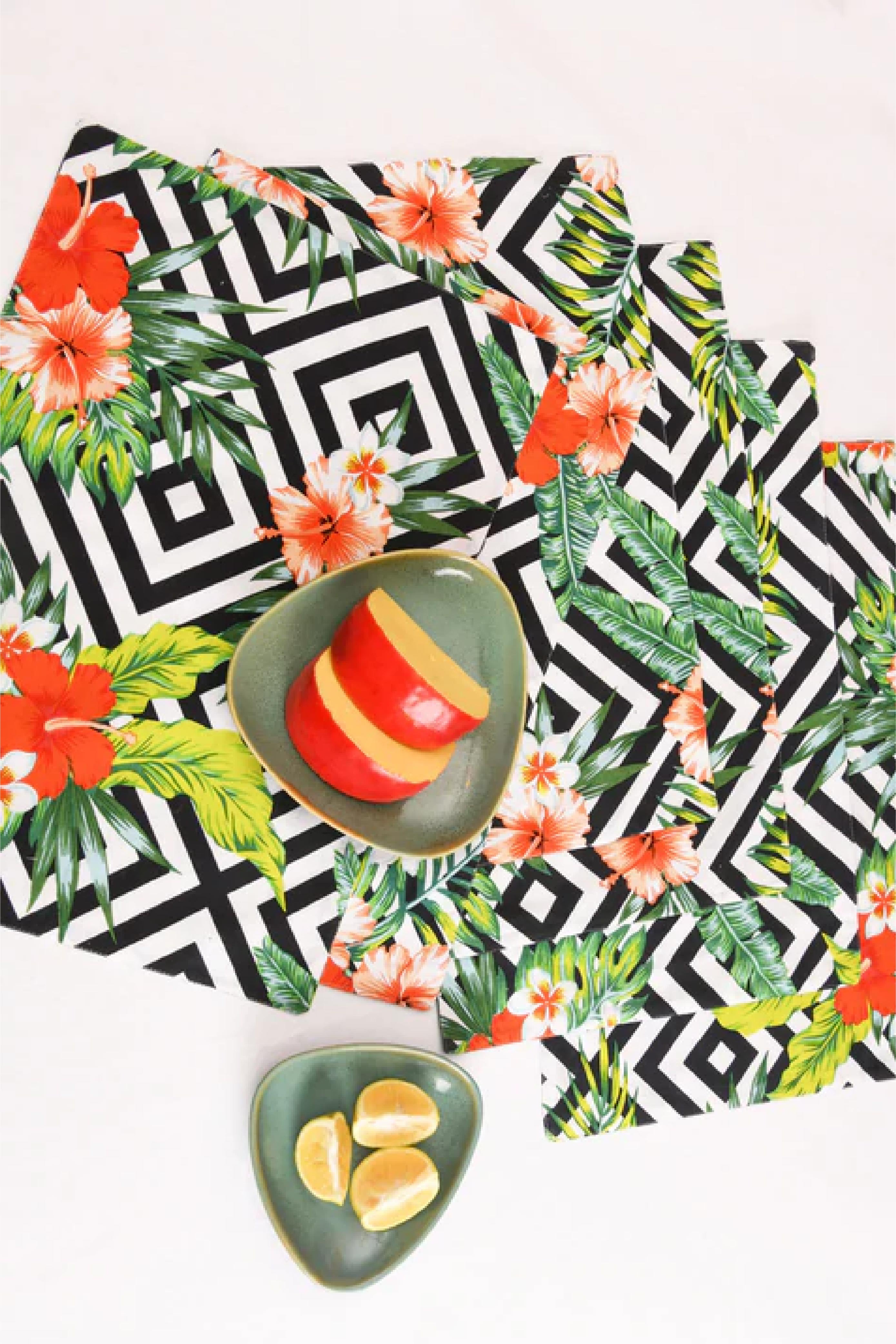 Tropical Vibes - Place Mat & Napkin Set of 12