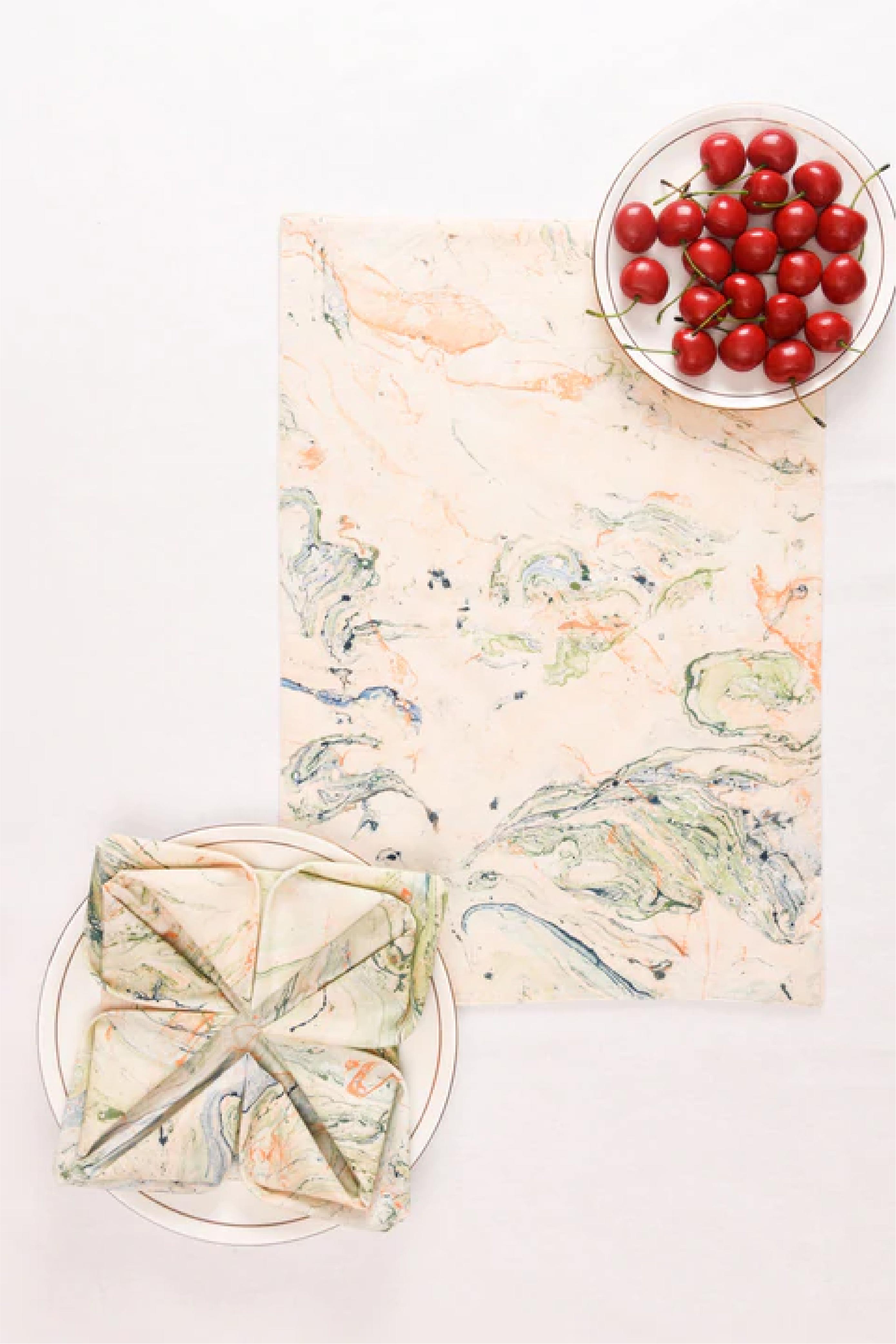 Marble Story - Place Mat & Napkin Set of 12